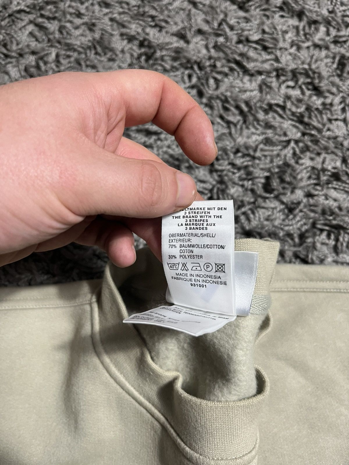 Adidas ADIDAS VINTAGE Y2K BEIGE COTTON SWEATSHIRT Size US M / EU 48-50 / 2 - 5 Thumbnail