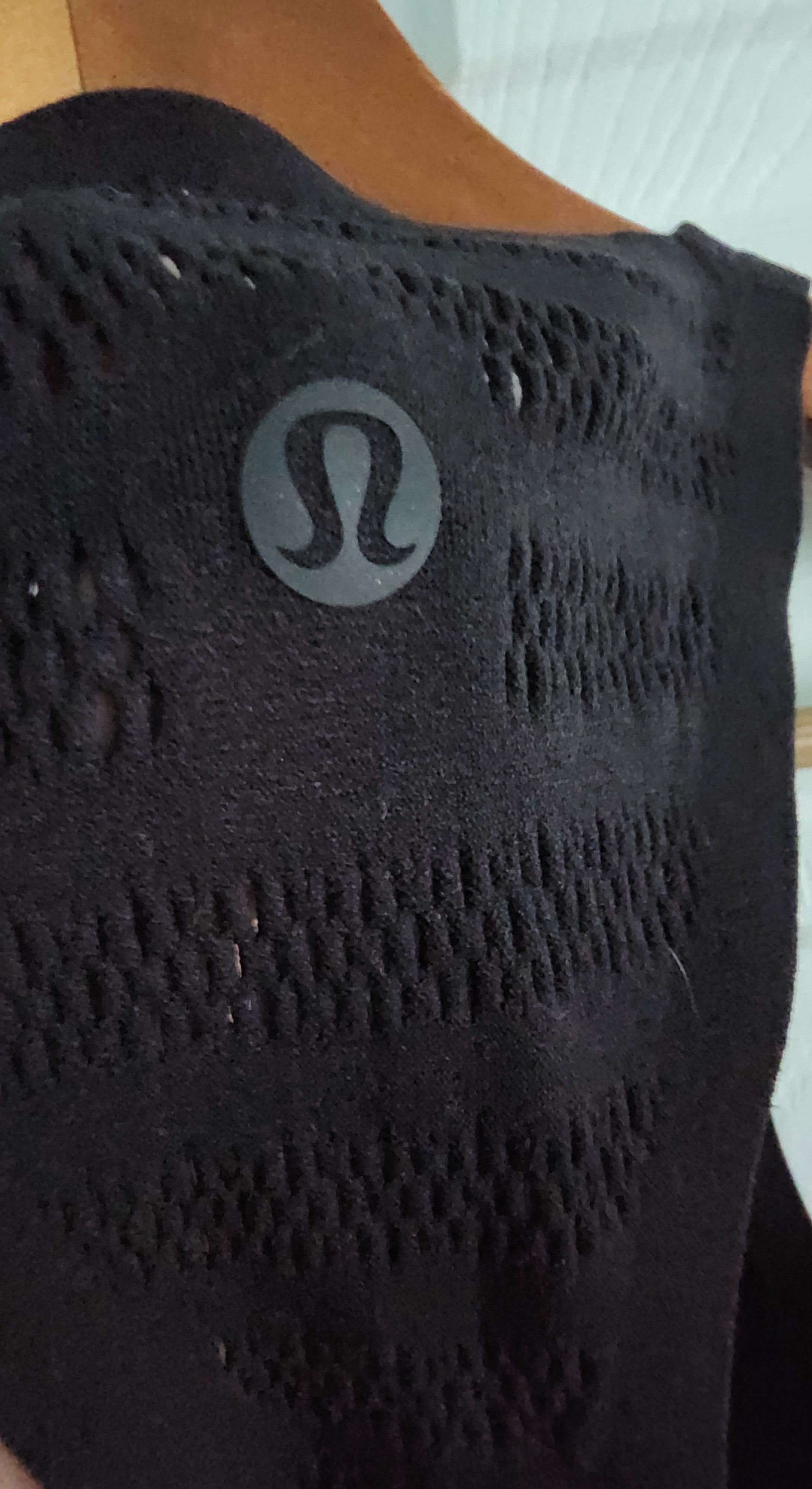 Lululemon Lululemon Black Perforated Racerback Tank XS/S 13" PTP Size S / US 4 / IT 40 - 2 Thumbnail