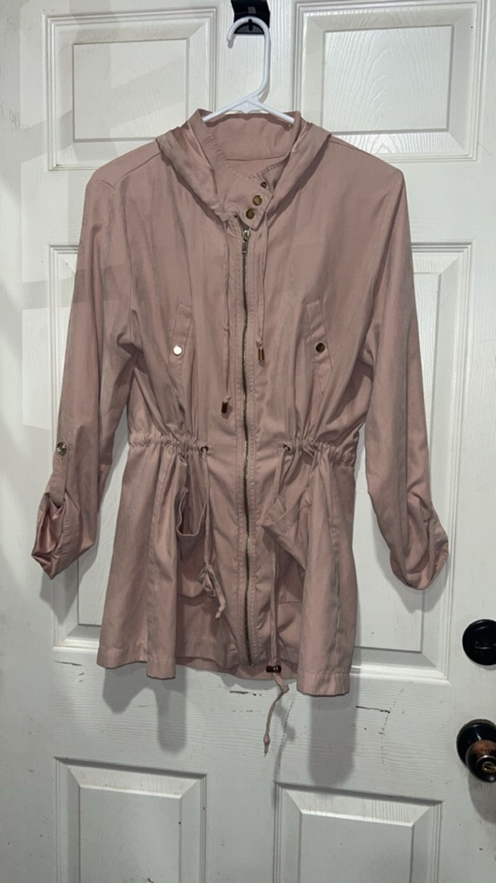 Other Women's CHOCOLATE USA Pink suede like Utility Jacket L Size L / US 10 / IT 46 - 1 Thumbnail
