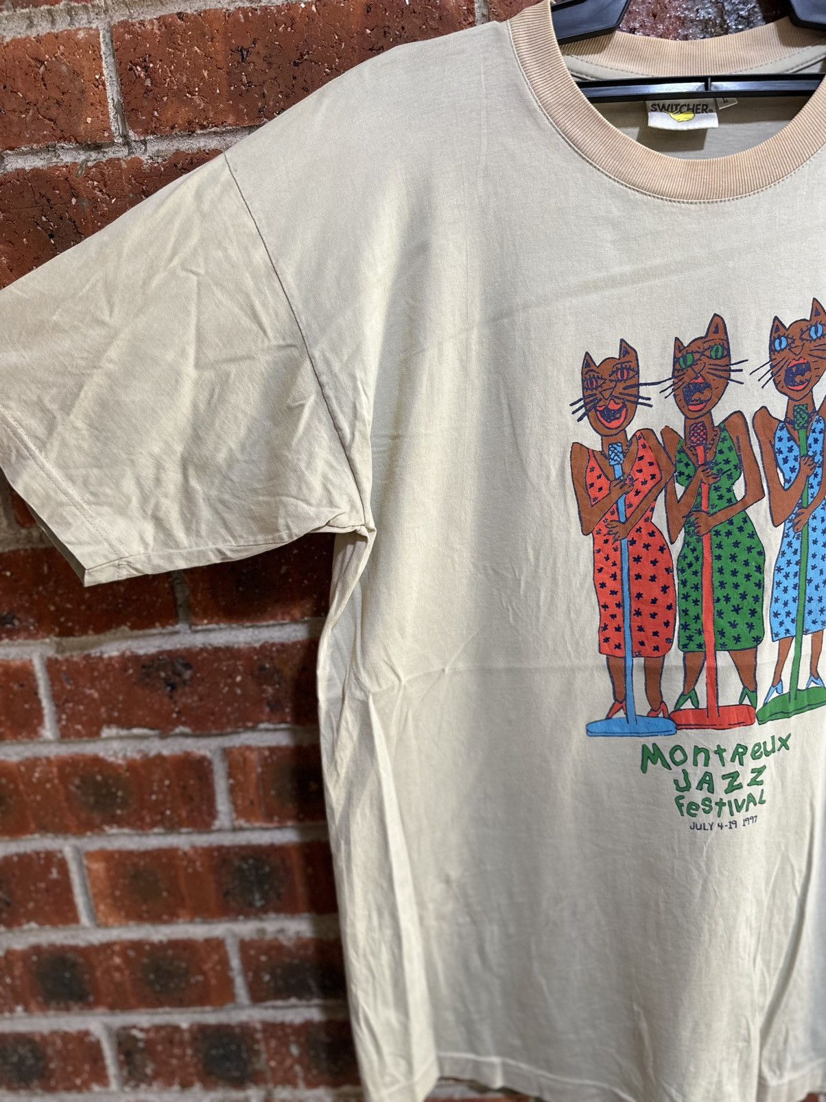 Vintage Vintage Switcher Montreux Jazz Festival Faded Tee Size US L / EU 52-54 / 3 - 7 Thumbnail