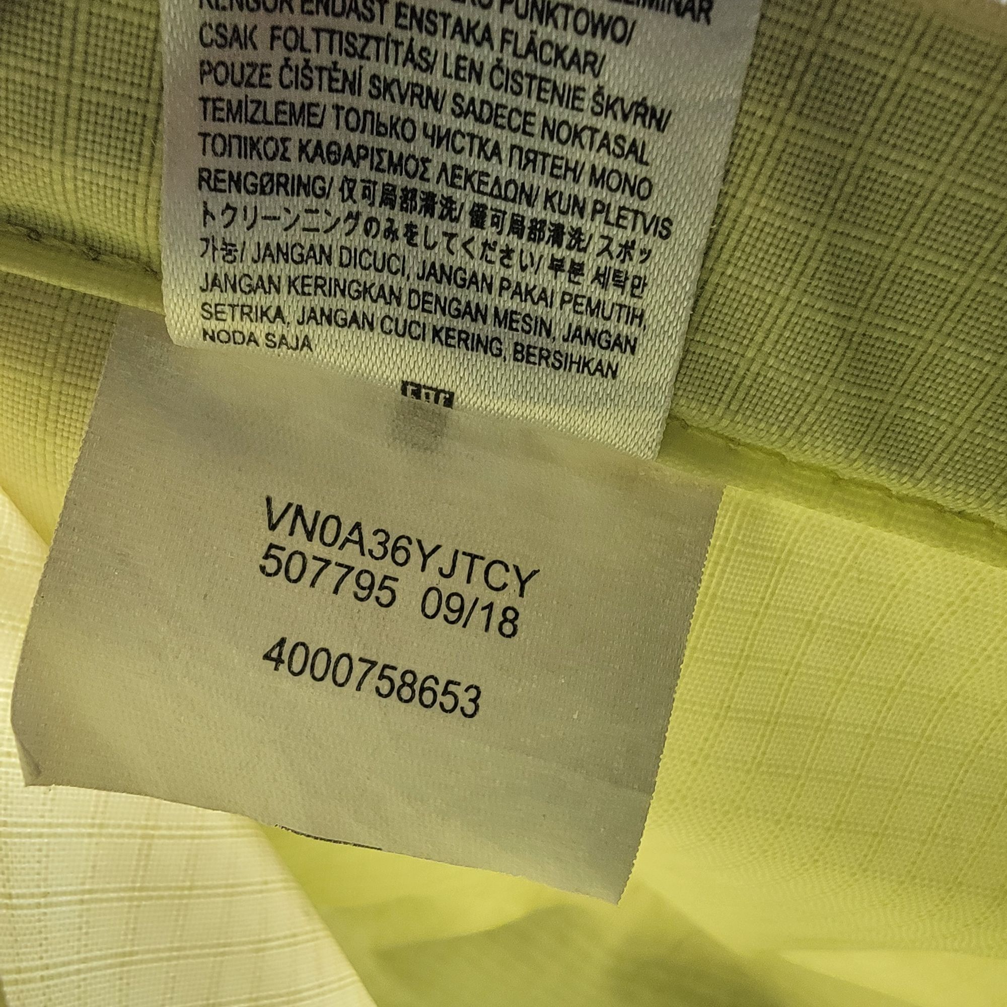 Vans Vans Yellow Roll Top Backpack Hiking Camping Trails Outdoors Size ONE SIZE - 5 Thumbnail