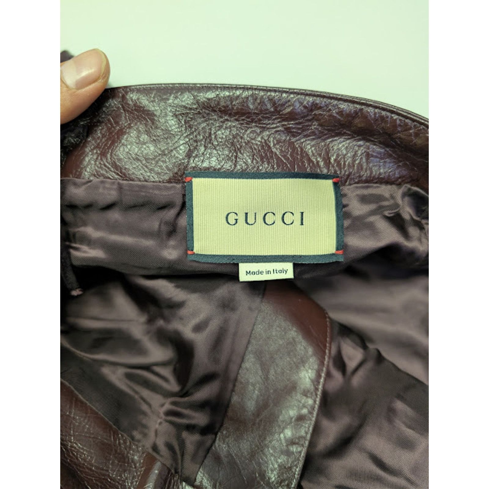 Gucci o1rshd1 Soft Leather Pants in Bordeaux Size US 36 / EU 52 - 16 Thumbnail