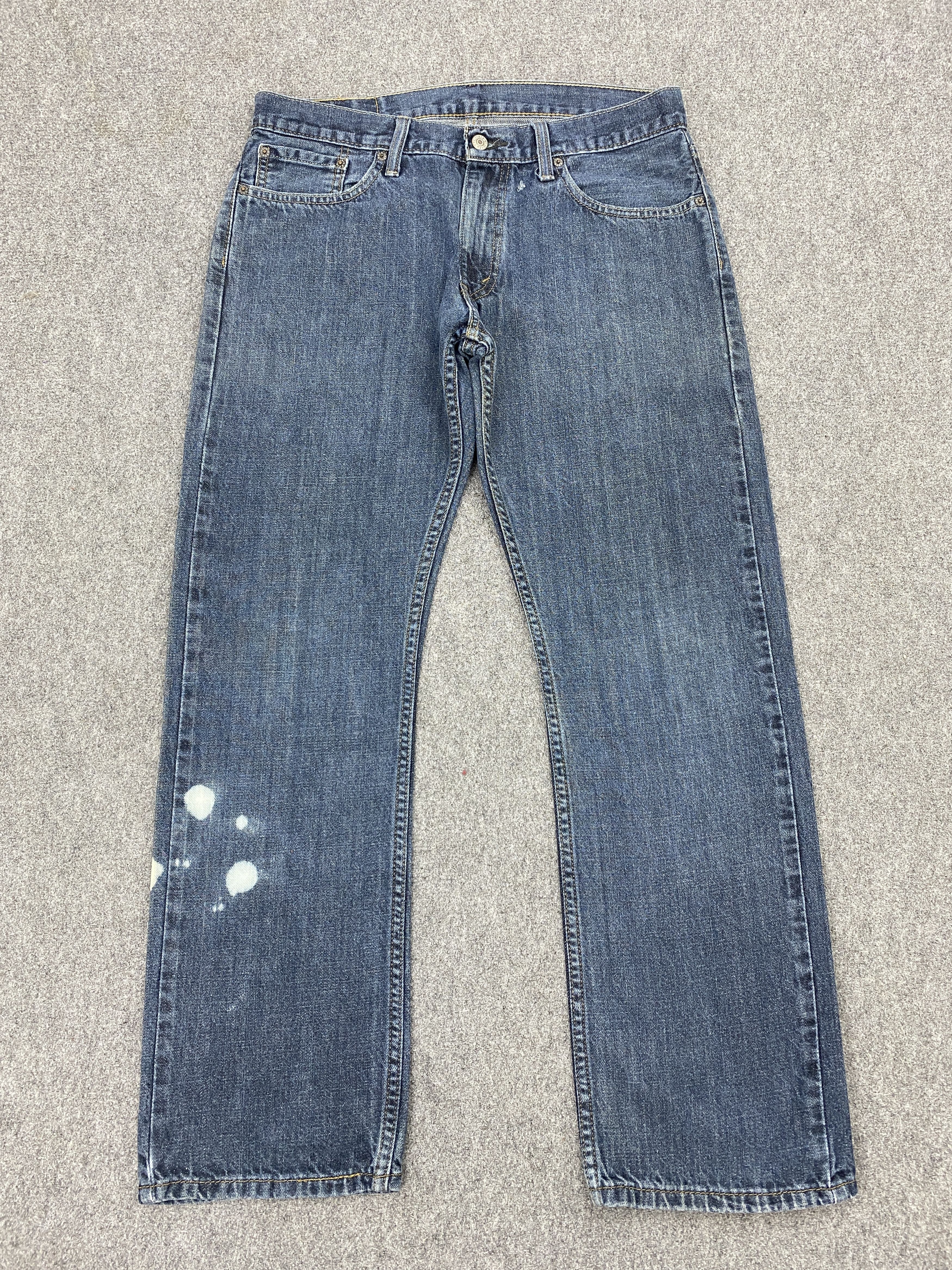 image of Faded Blue Vintage Levis 514 Denim Jeans in Blue Denim, Men's (Size 33)