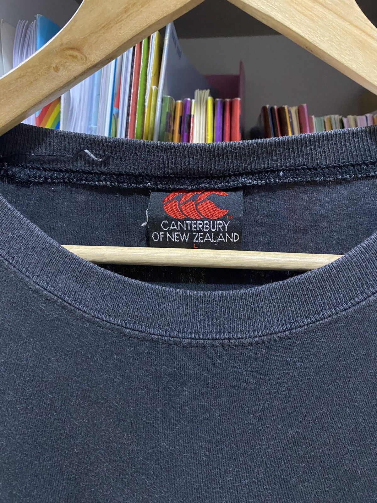 Canterbury of New Zealand Vintage Canterbury New Zealand All Blacks Rugby T-shirt Size US L / EU 52-54 / 3 - 6 Thumbnail