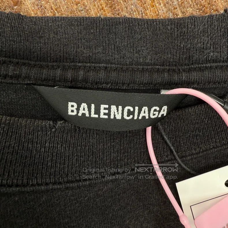 Balenciaga Balenciaga Marathon Destroyed Short Sleeve Size US L / EU 52-54 / 3 - 6 Thumbnail