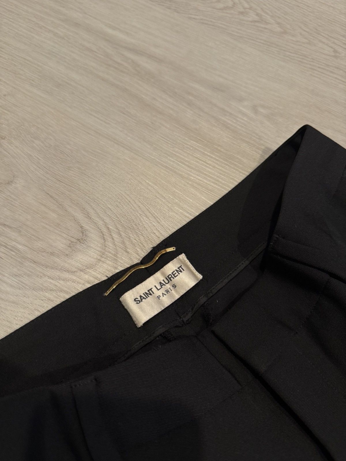 Saint Laurent Paris s/s 2019 silk side seam wool pants!! Size US 28 / EU 44 - 6 Thumbnail