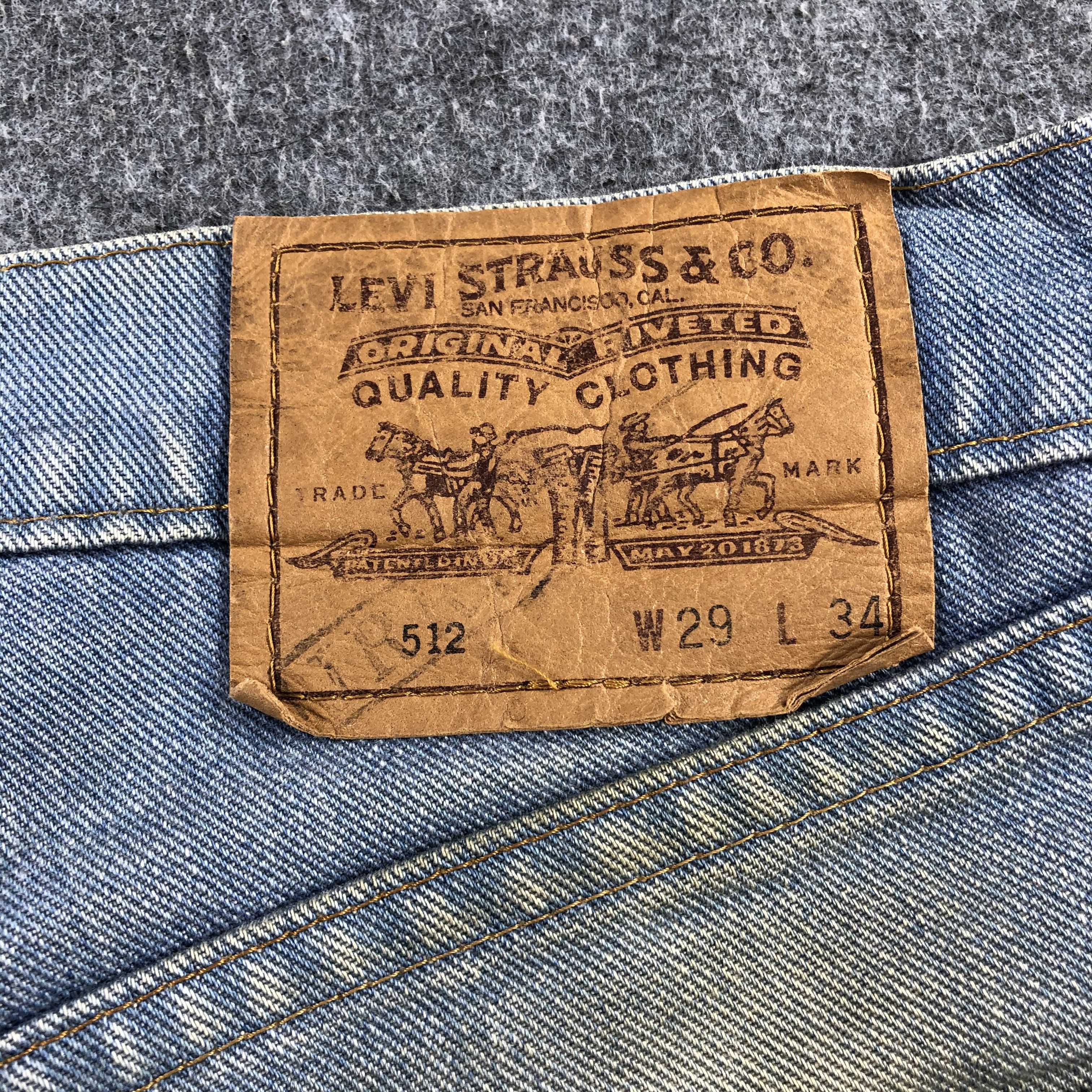 Levi's Vintage 90s Light Wash Levis 512 Jeans-J1775 Size US 30 / EU 46 - 5 Thumbnail