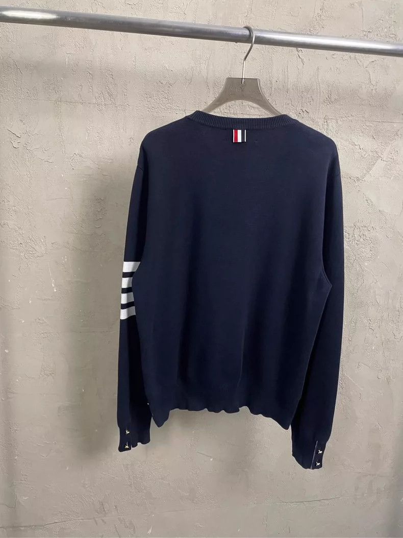Thom Browne Thom Browne size2 Golden round neck knit sweater Size US M / EU 48-50 / 2 - 2 Thumbnail