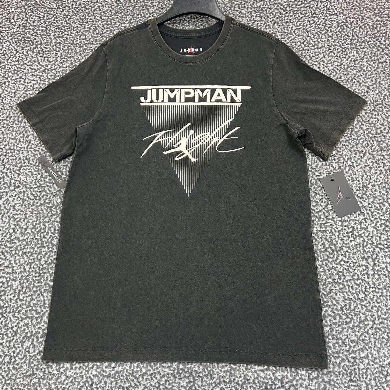 Jordan Brand Air Jordan Flight Shirt Men L Washed Short Sleeve New Cotton Size US L / EU 52-54 / 3 - 1 Thumbnail