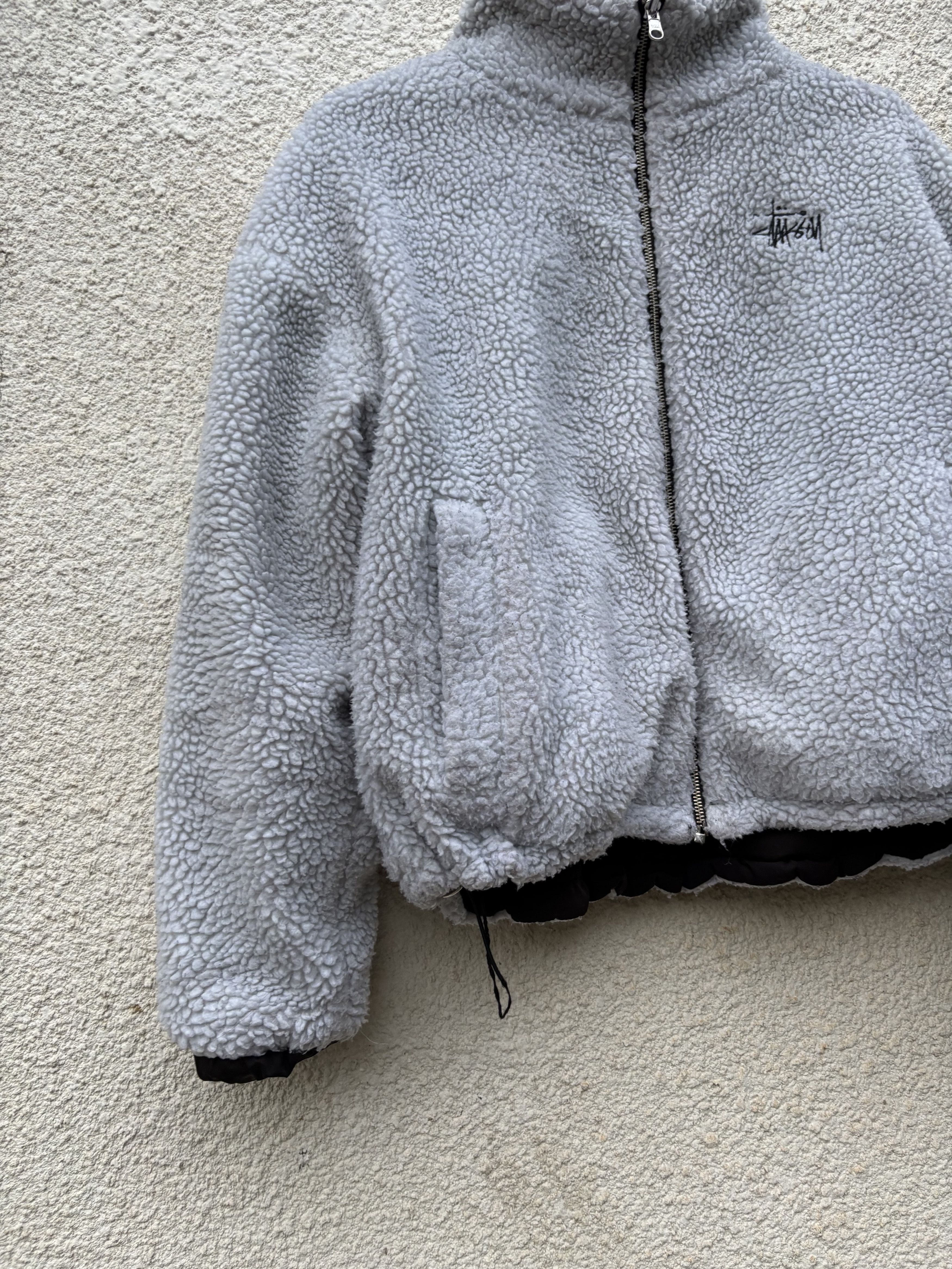 Stussy Vintage Stussy Sherpa Fleece Revirsble Steetwear 90s Size US M / EU 48-50 / 2 - 9 Thumbnail