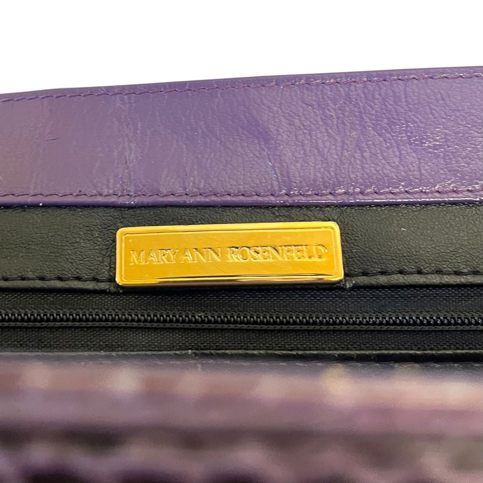 Mary McFadden × Vintage Vintage Mary McFadden Purple Snake Shoulder Bag Crossbody Size ONE SIZE - 5 Thumbnail