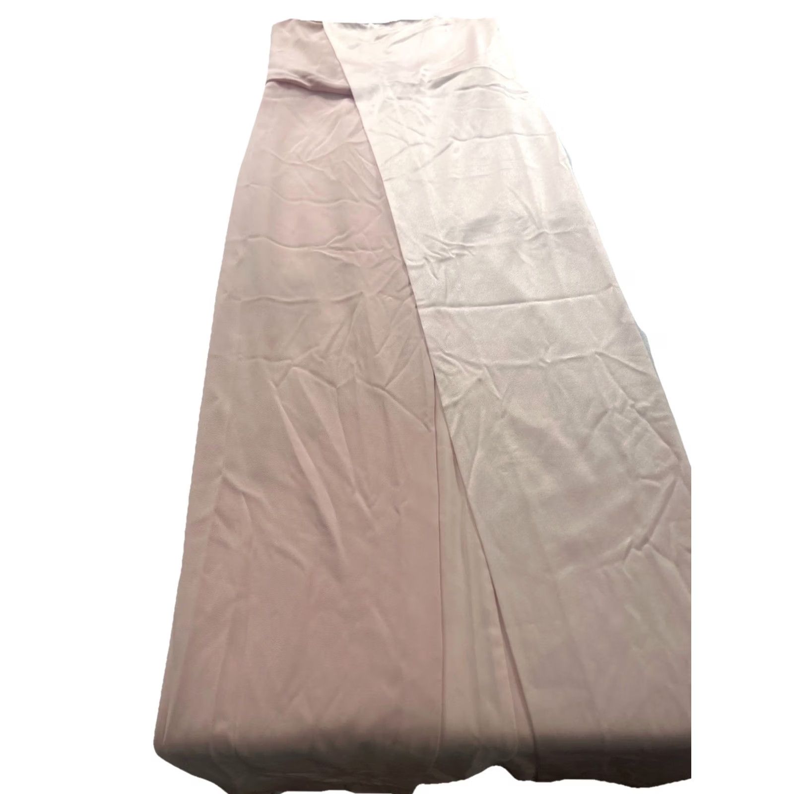 Halston Halston Heritage Barely Pink Strapless Gown Satin Silk Overlay Size 10 Women Party Cocktail Long Dress with Side Zip NWT Size L / US 10 / IT 46 - 6 Thumbnail