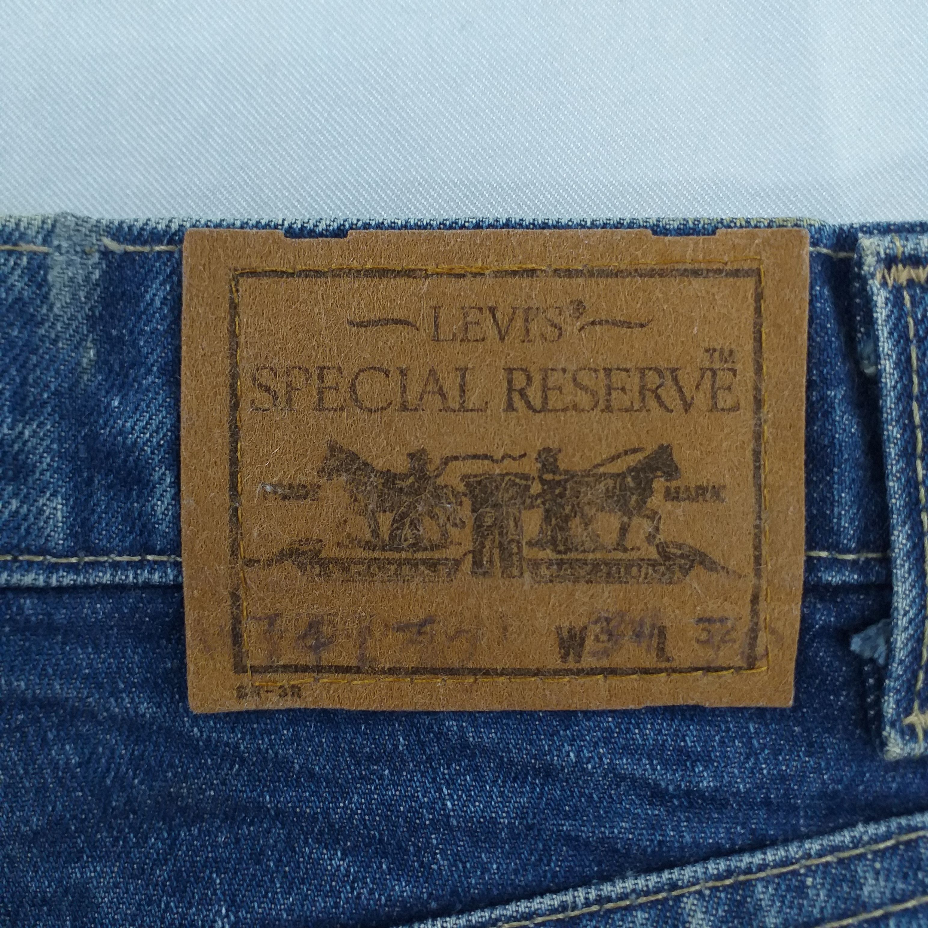 Levi's 80's Vintage Levi's Special Reserve Denim 33 x 29.5 -JN031 Size US 33 - 20 Thumbnail