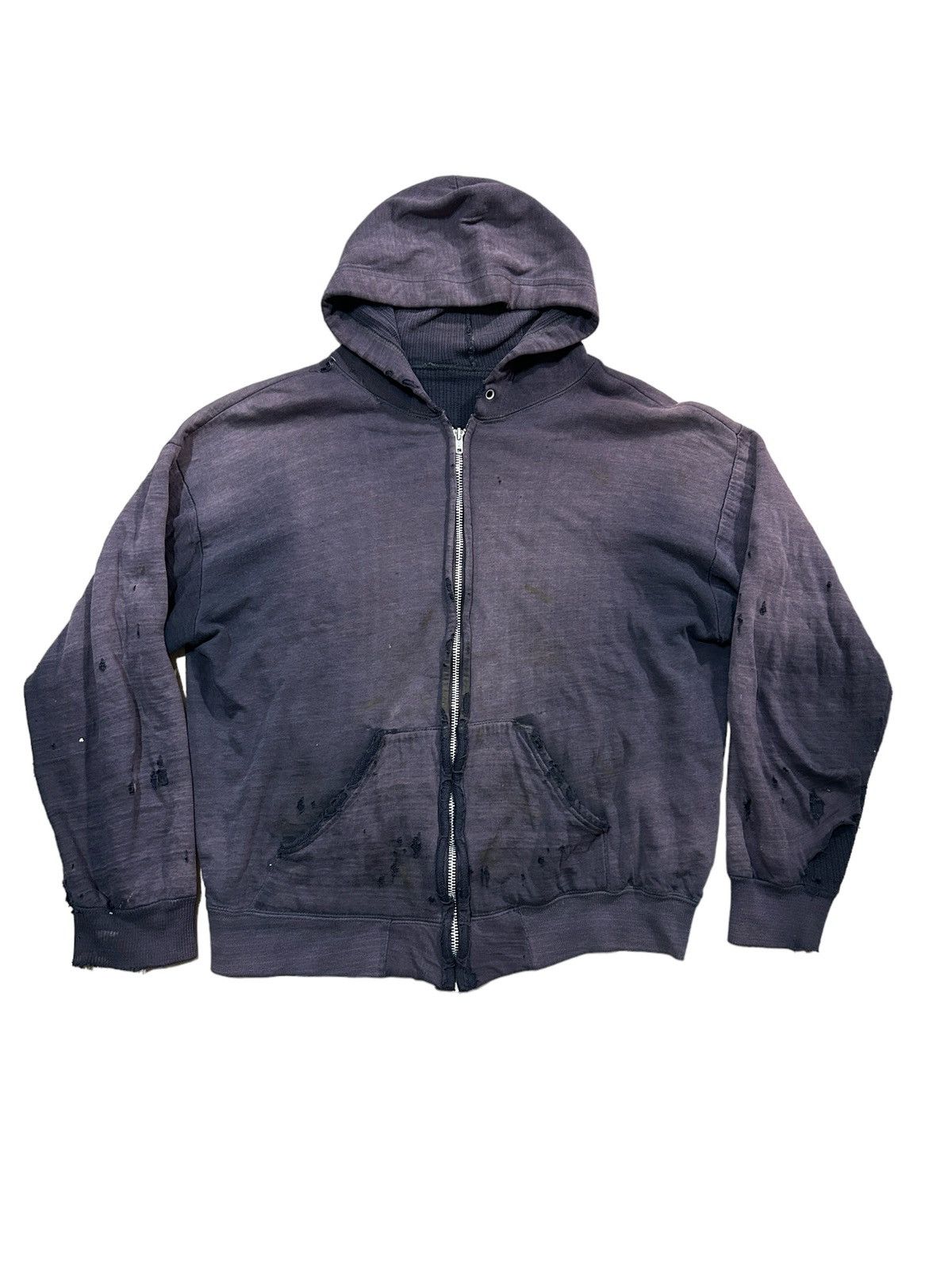 Vintage 1960s Thermal Lined Zip Up Sun Faded