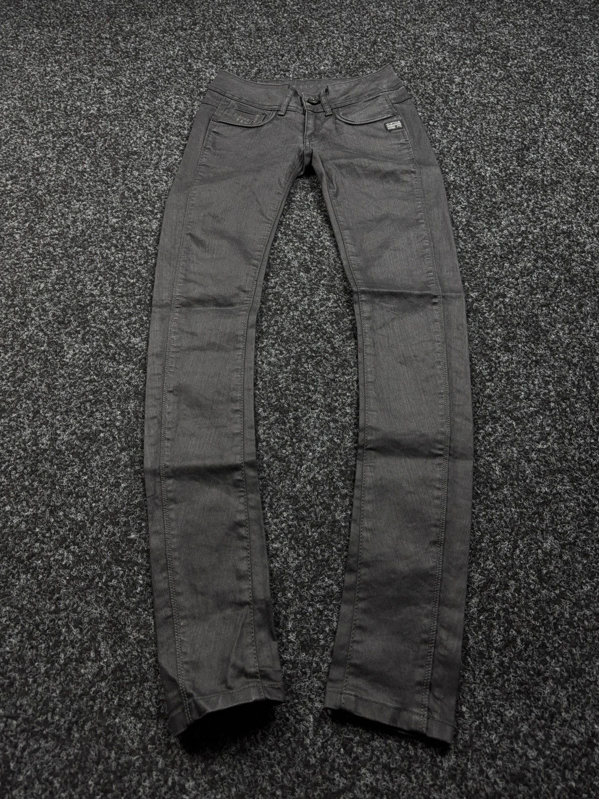 G-Star 00s Y2K G-Star RAW 5204 Avant Garde Opium Rock Skinny Jeans Size 23" - 1 Thumbnail