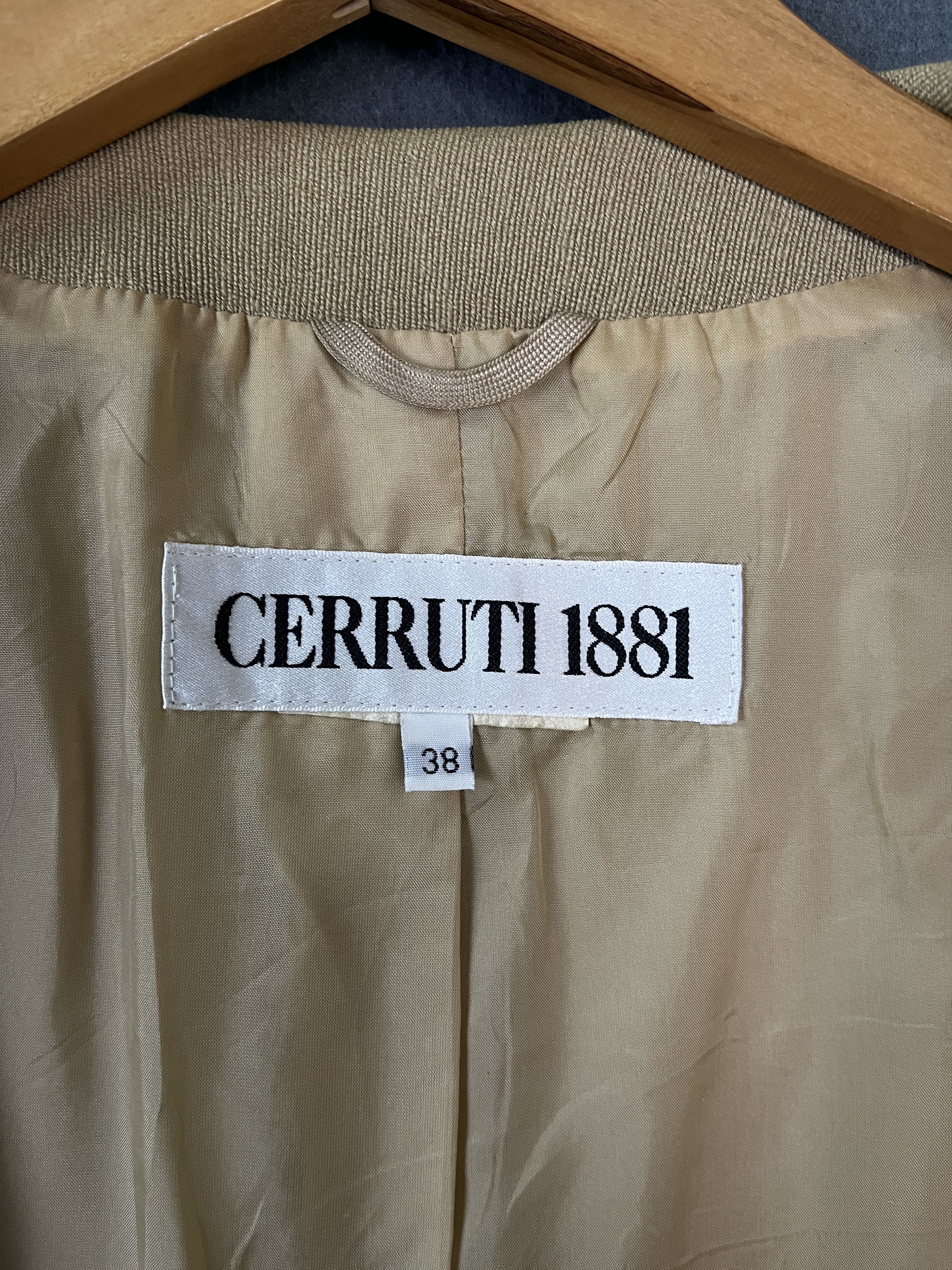 Cerruti 1881 Cerruti 1881 New Wool Beige Button Up Jacket Size XS / US 0-2 / IT 36-38 - 7 Thumbnail