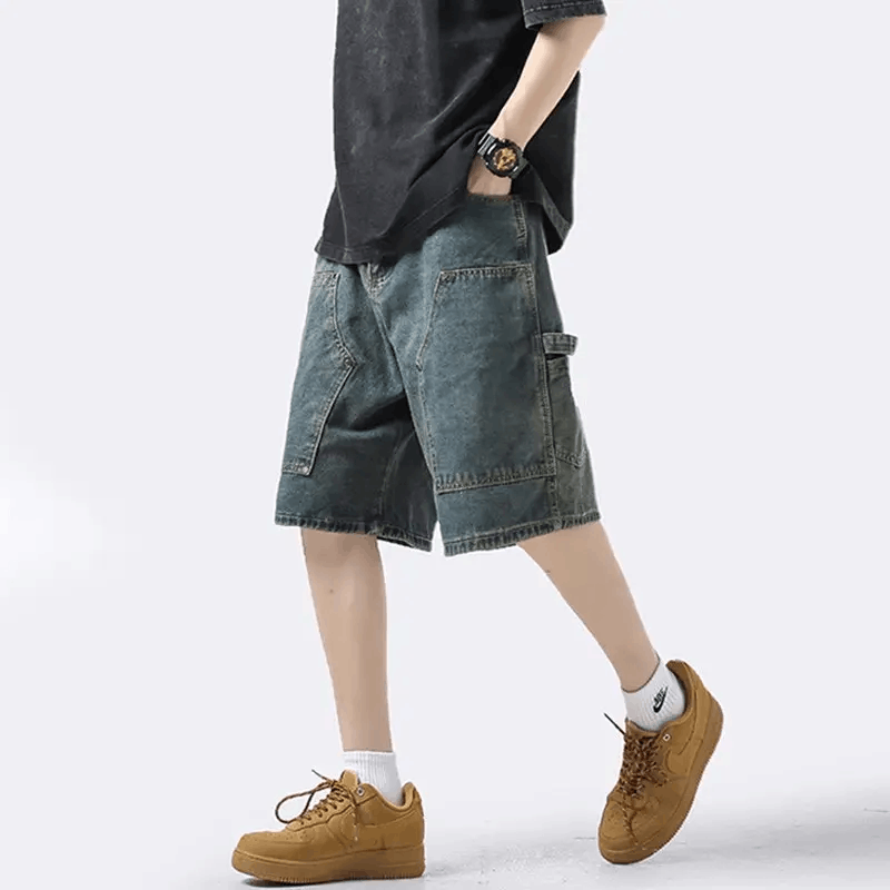 Designer × Japanese Brand × Streetwear Vintage Double Thigh Work Jorts ...