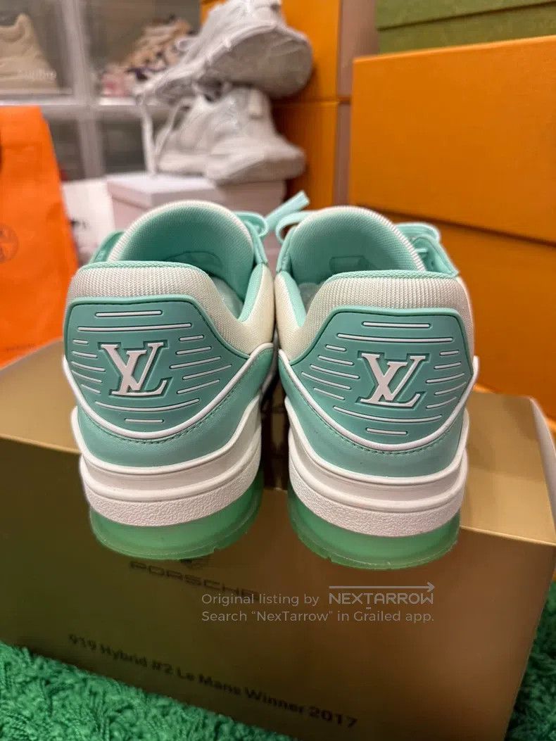 Louis Vuitton Louis Vuitton Trainer Tiffany Green shoes Size US 9 / EU 42 - 6 Thumbnail