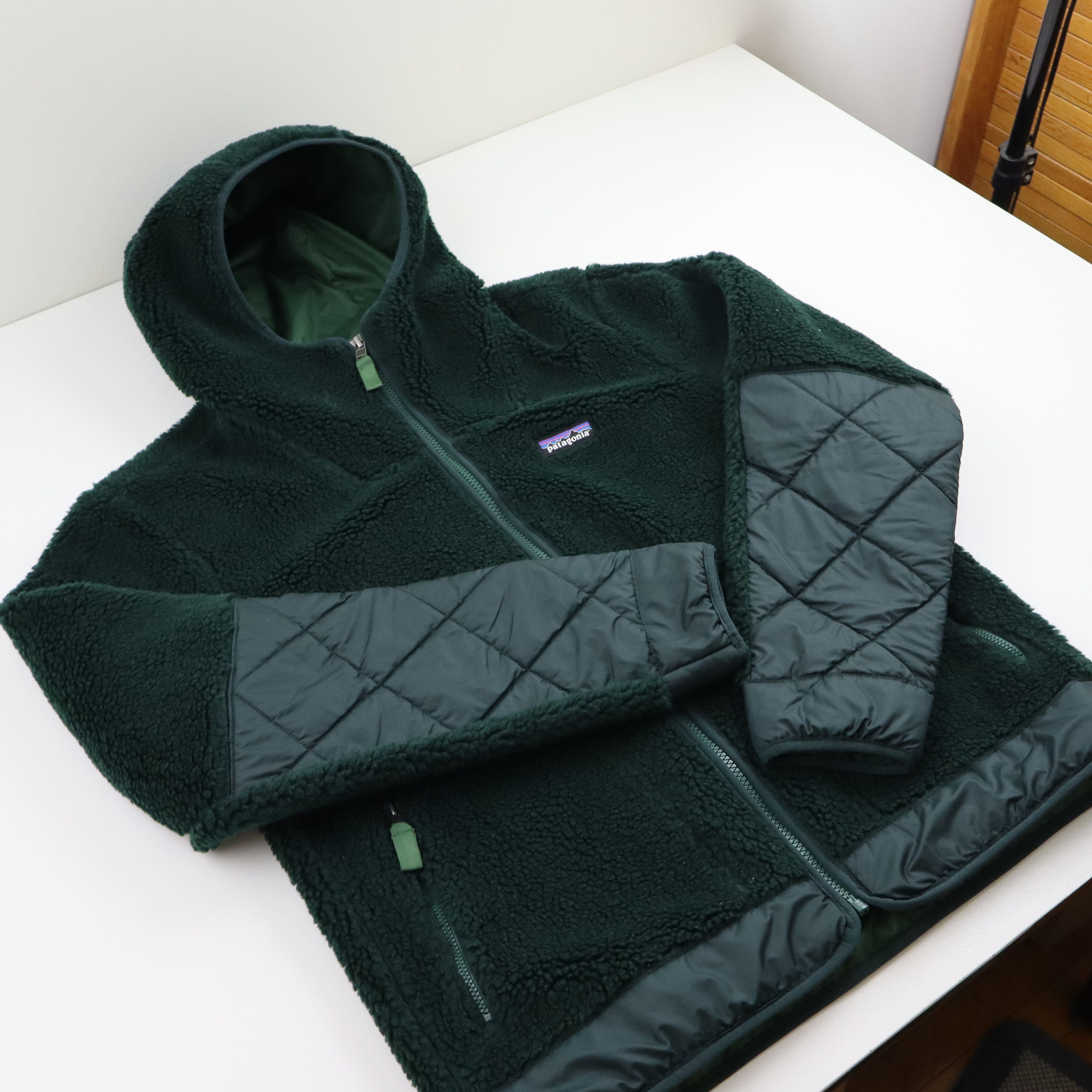 Arc'teryx × Patagonia Patagonia Rhythm Deep Pile Retro X Fleece Hoody Jacket Green Size US S / EU 44-46 / 1 - 4 Thumbnail