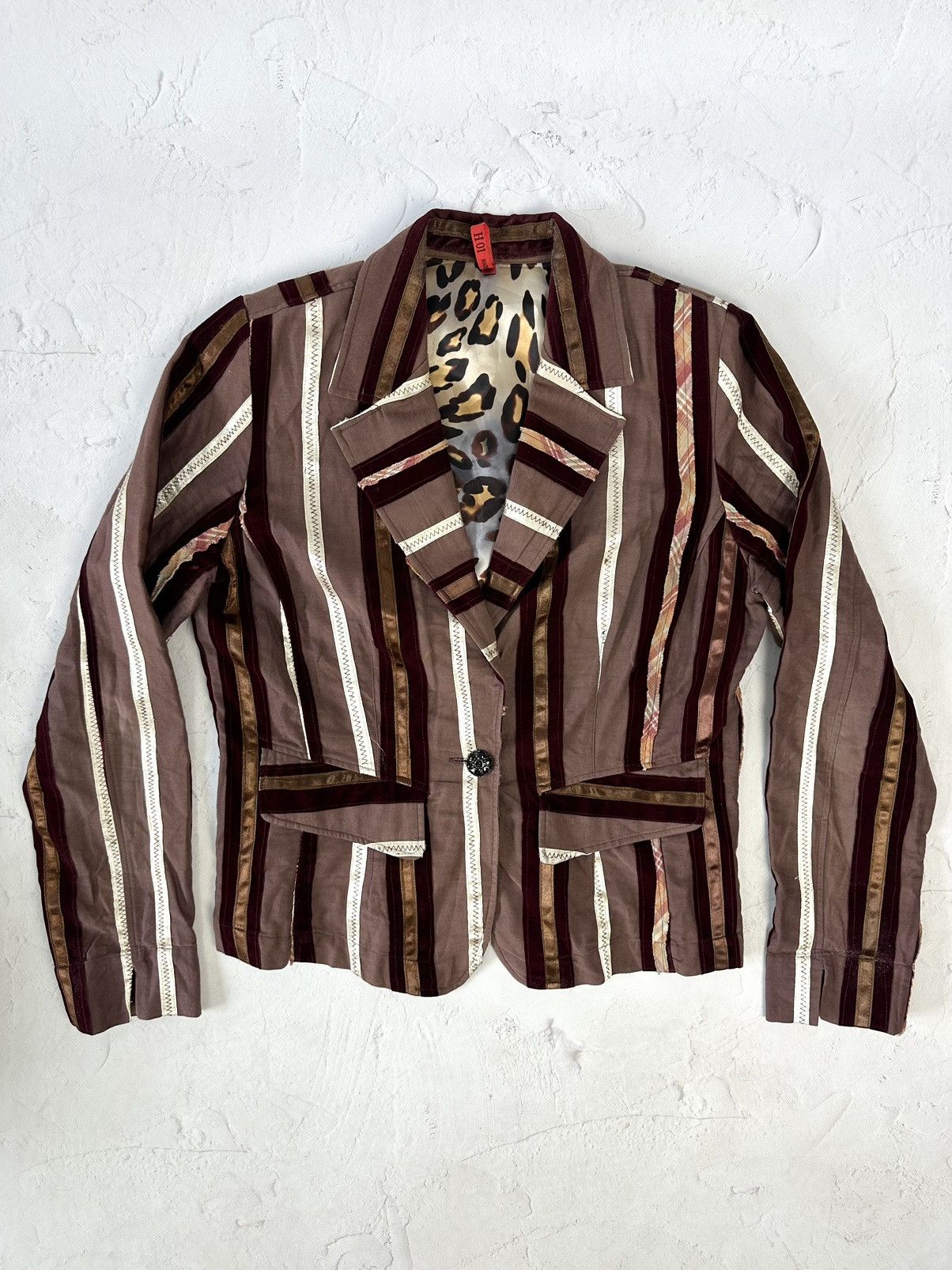 Beauty Beast × If Six Was Nine × Vintage Vintage Stripped Blazer Size M / US 6-8 / IT 42-44 - 1 Thumbnail