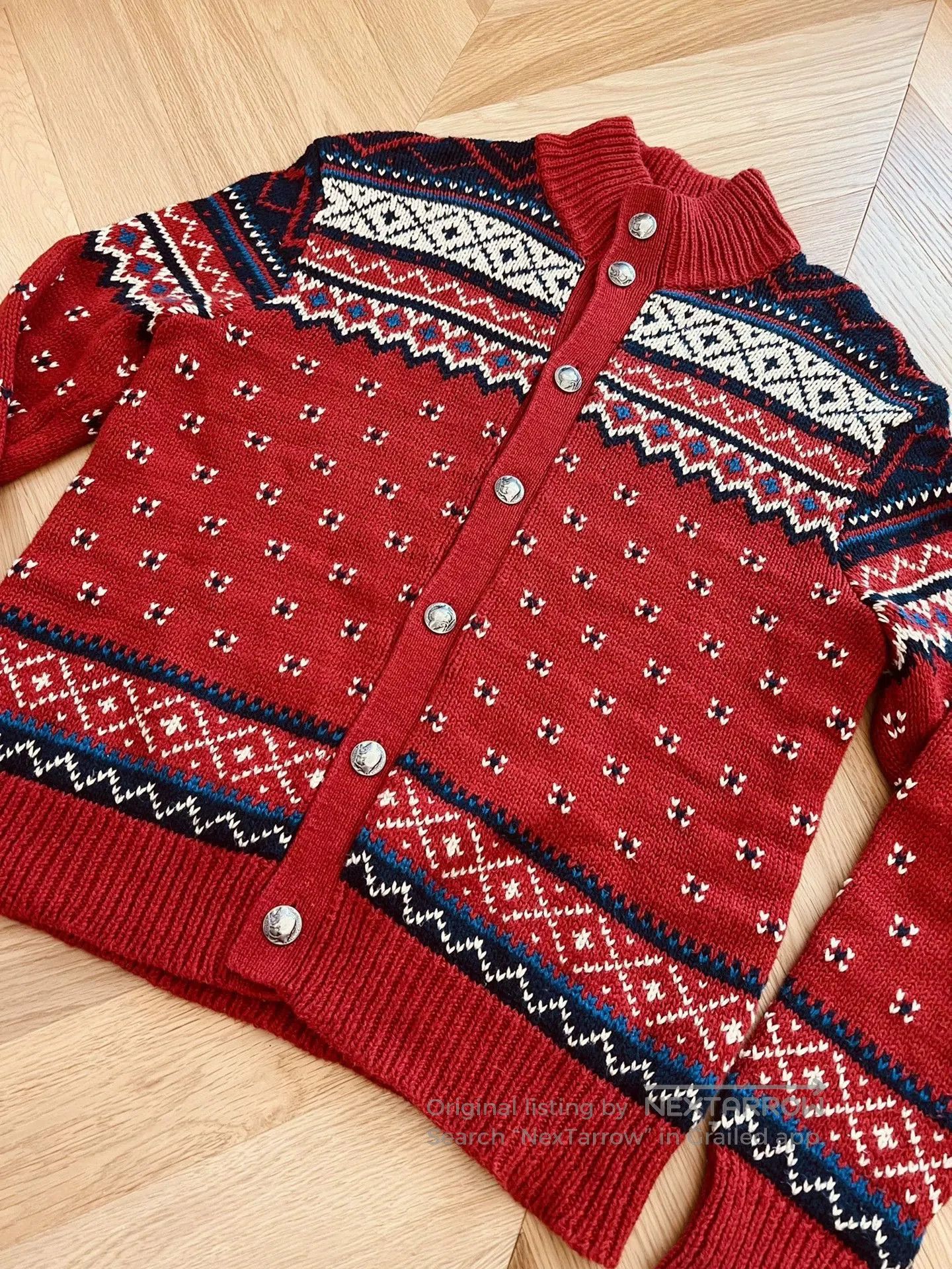 RLX Ralph Lauren Retro Polo Knit Cardigan Sweater. Size US M / EU 48-50 / 2 - 2 Thumbnail