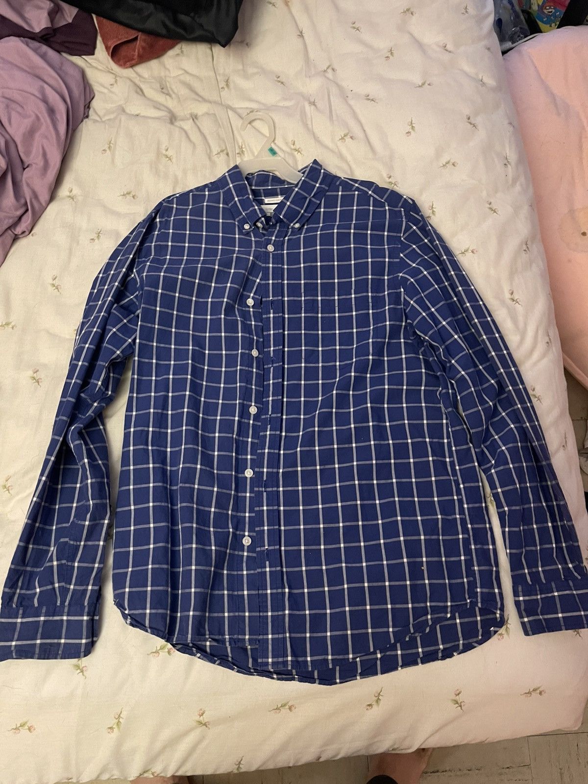 Old Navy Blue Plaid Flannel Old Navy Shirt Size US L / EU 52-54 / 3 - 1 Thumbnail