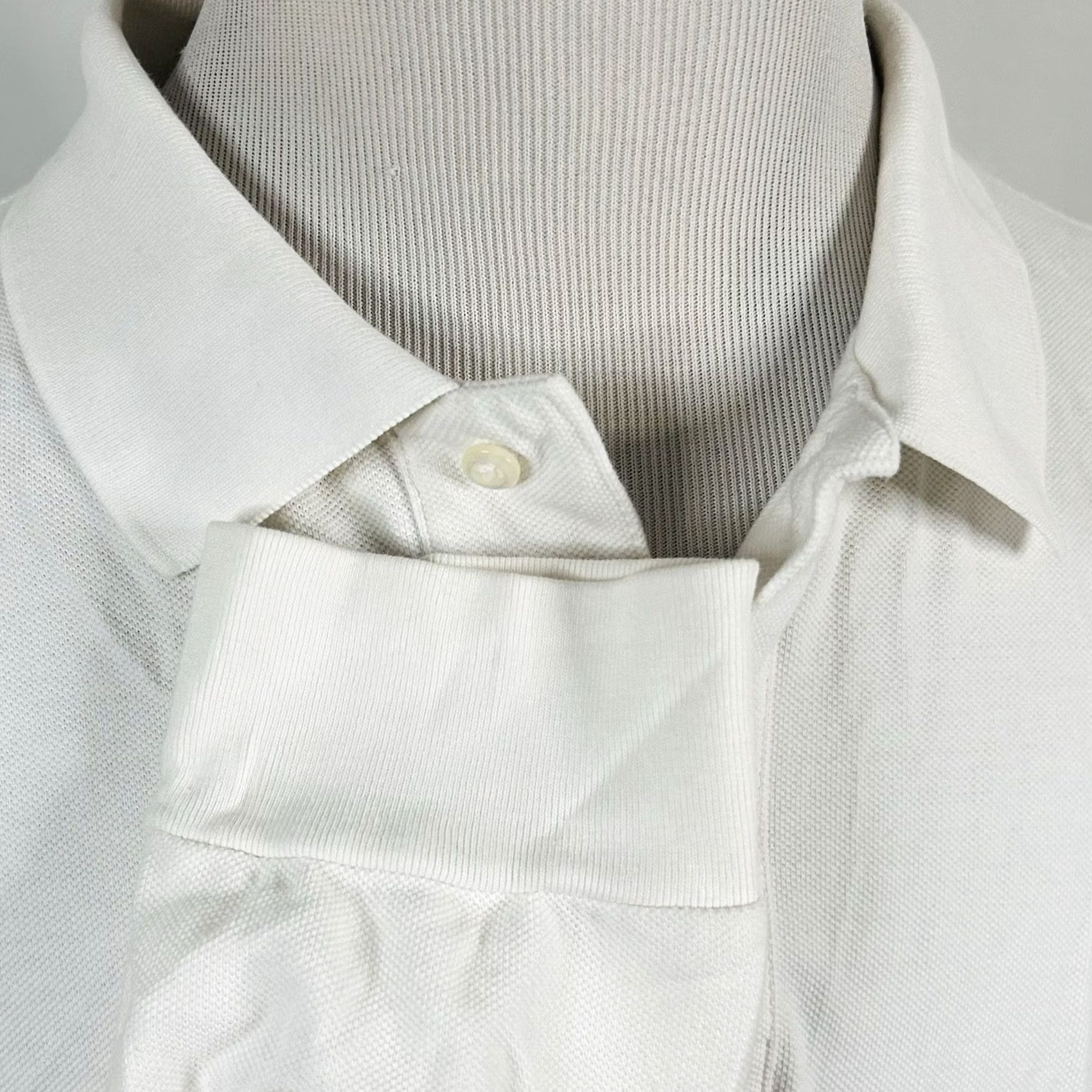 Polo Ralph Lauren Polo Ralph Lauren Polo Shirt Big 2XB White Cotton Long Sleeve Rugby Shirt All White 100% Cotton Mens Large Tall Size US XXL / EU 58 / 5 - 4 Thumbnail
