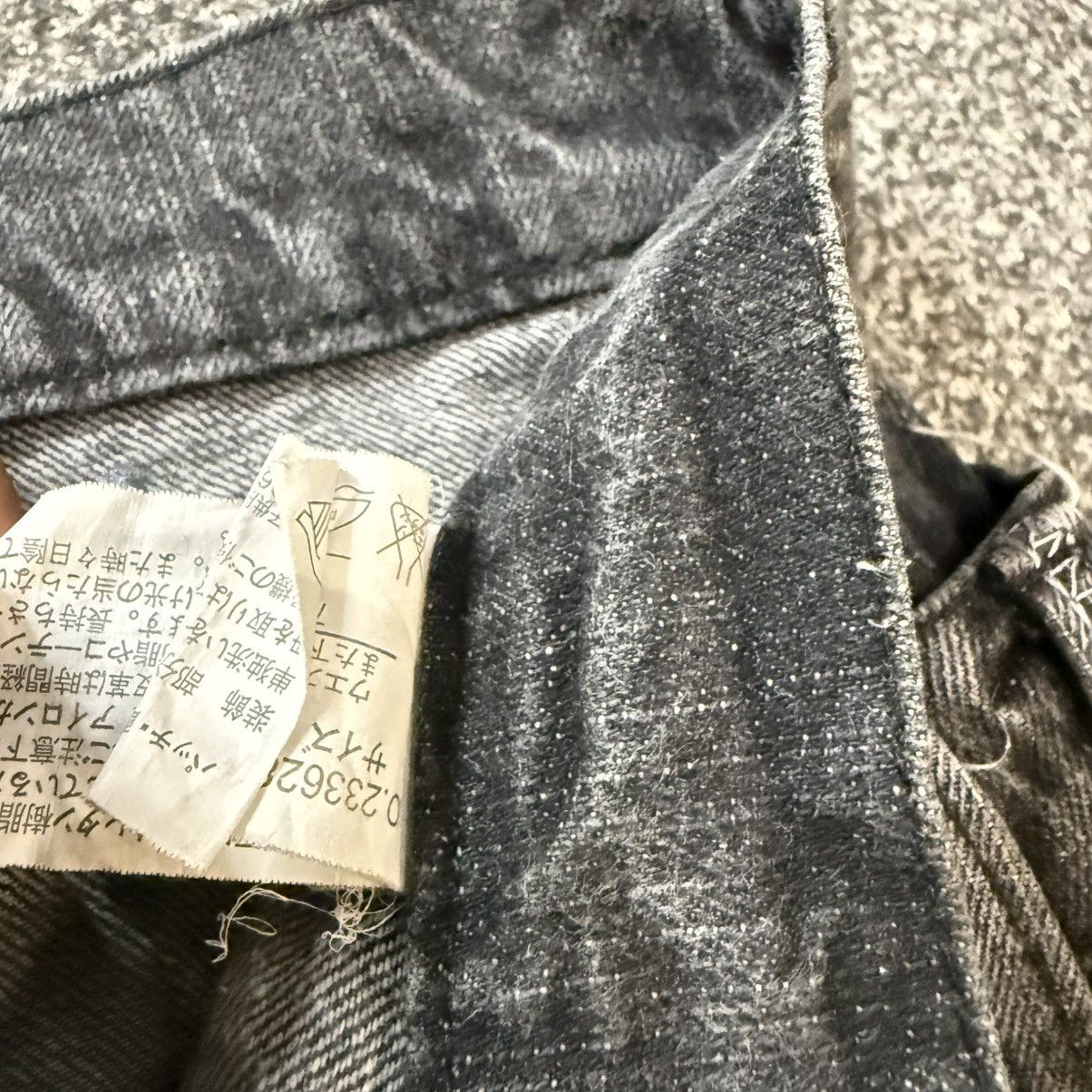 Le Grande Bleu (L.G.B.) Japanese y2k Double Waist Black Opium Distressed Denim Size US 32 / EU 48 - 15 Thumbnail