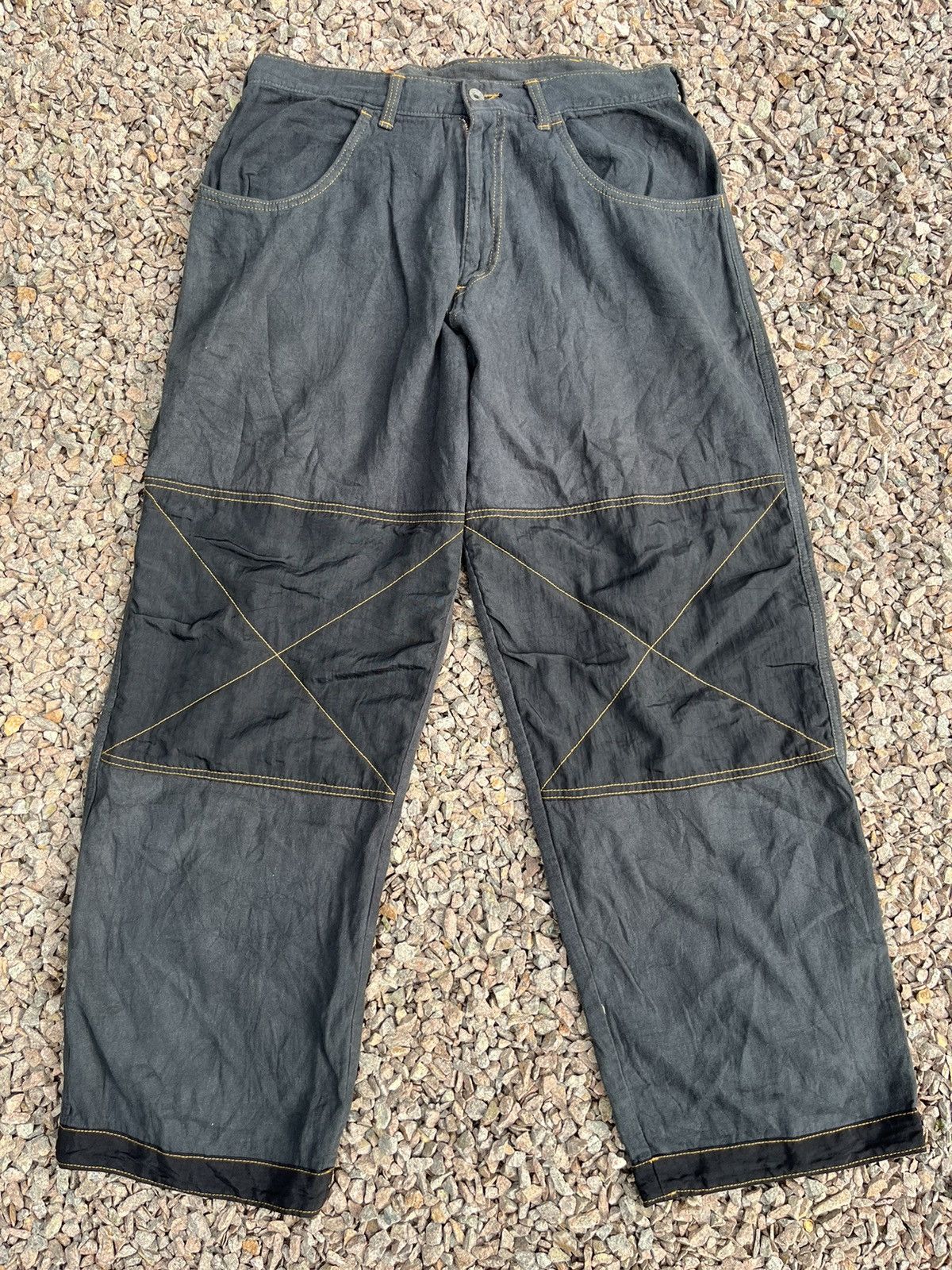 💥Vintage Bourbon House USA Canvas Double Knee BAGGY