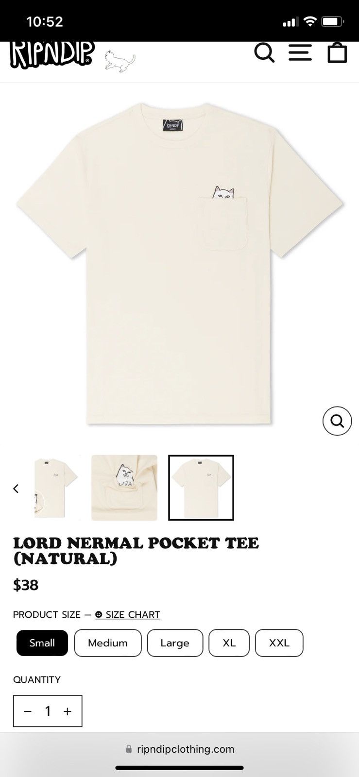 RIPNDIP Pocket tee Size US M / EU 48-50 / 2 - 2 Thumbnail