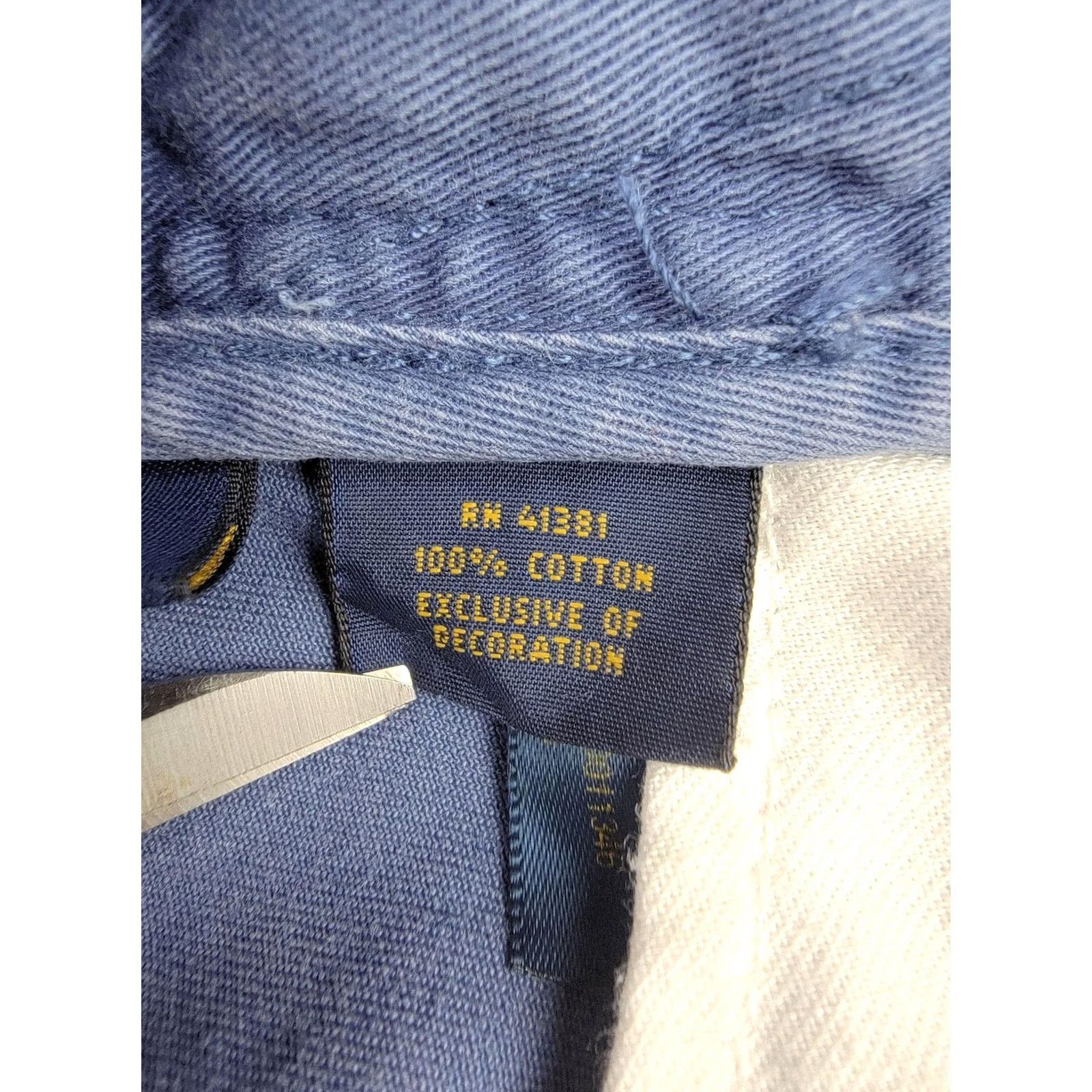 Polo Ralph Lauren Polo Ralph Lauren Shorts Mens 33 Blue Relaxed Fit Chino Cotton Flat Front Pony Size US XS / EU 42 / 0 - 5 Thumbnail