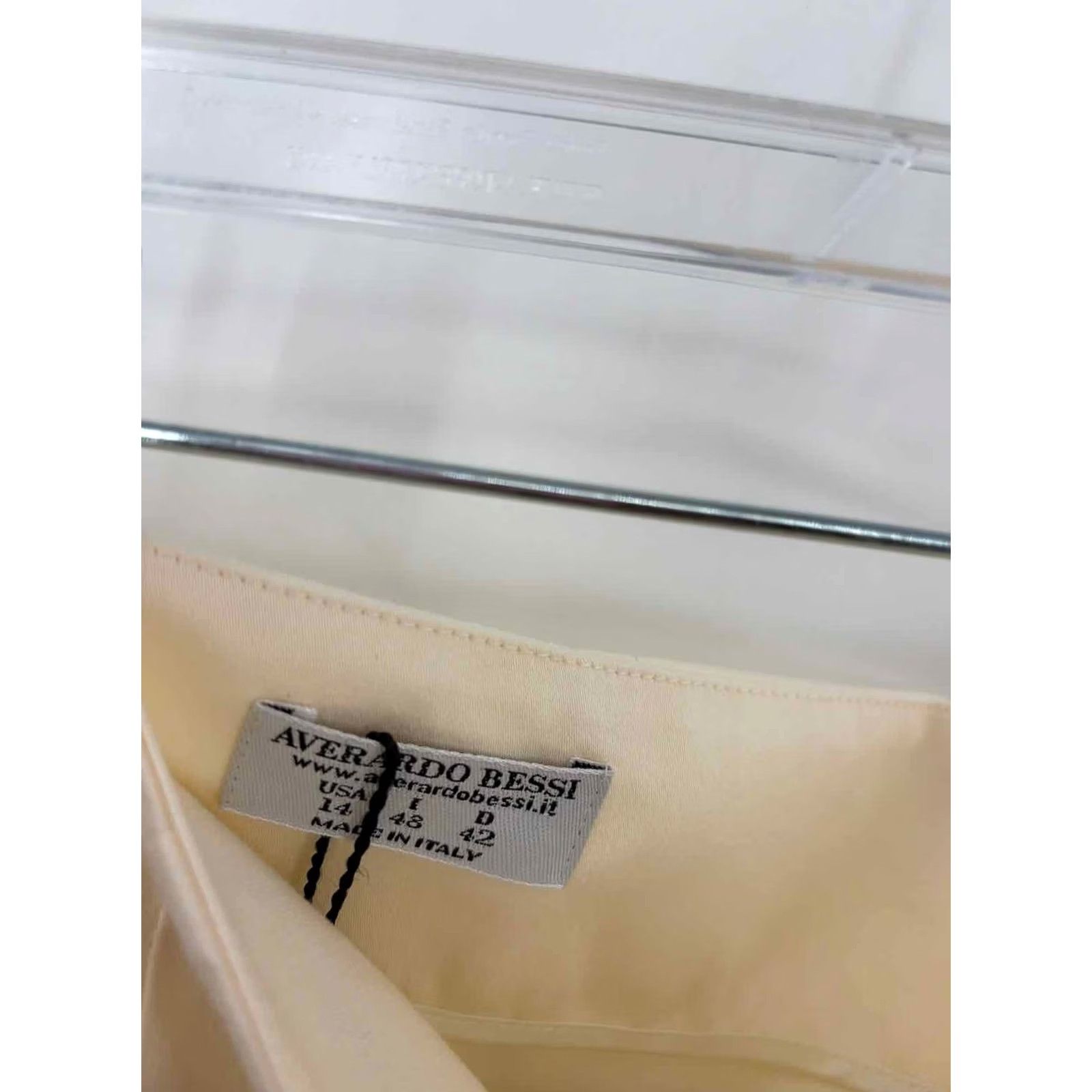 Vintage Averardo Bessi Ivory Dress Pants 14 Plus - Pre-Owned Size 36" / US 14 / IT 50 - 2 Thumbnail