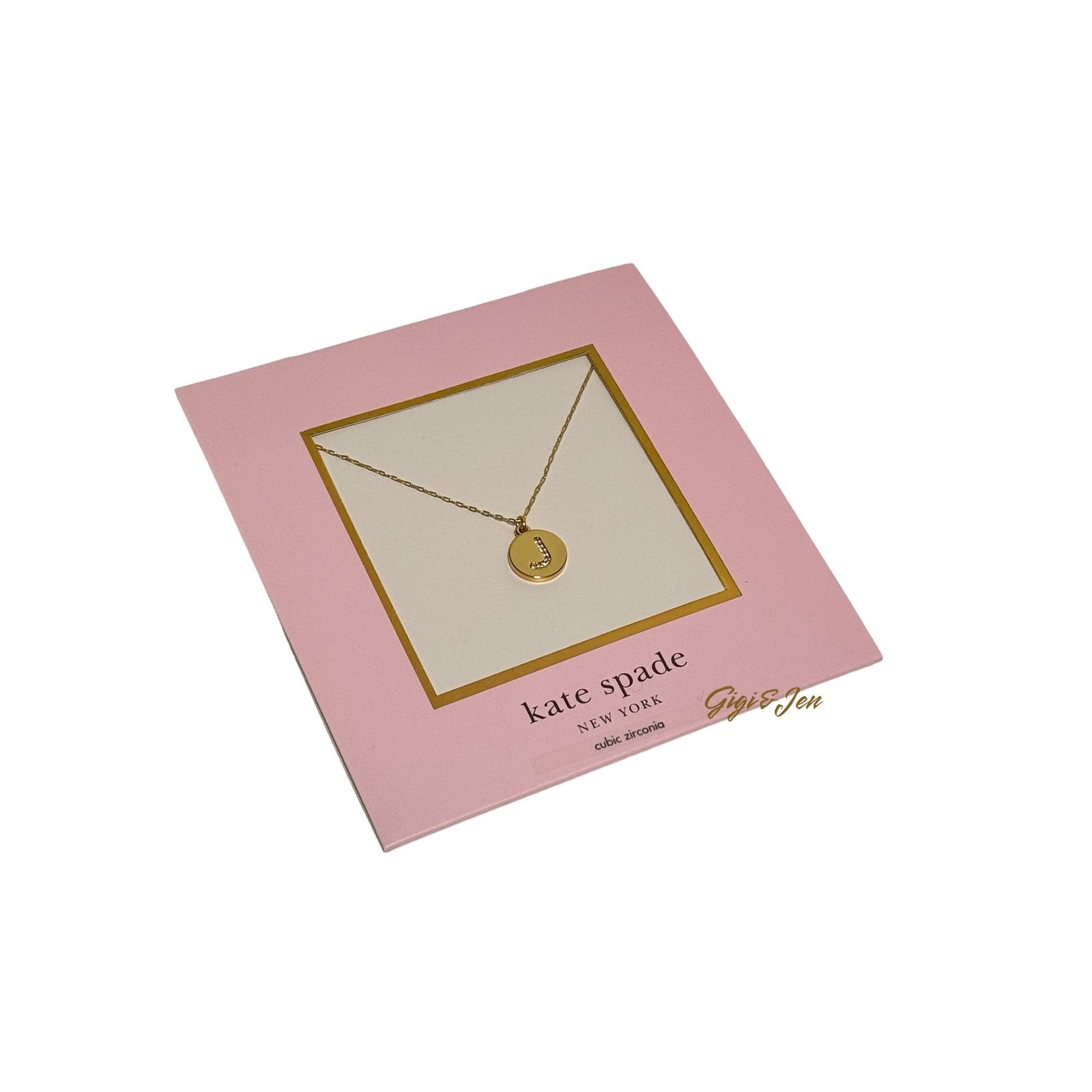 Kate Spade Kate Spade New York Pave Initial Mini Clear/Gold Letter J Size ONE SIZE - 3 Thumbnail