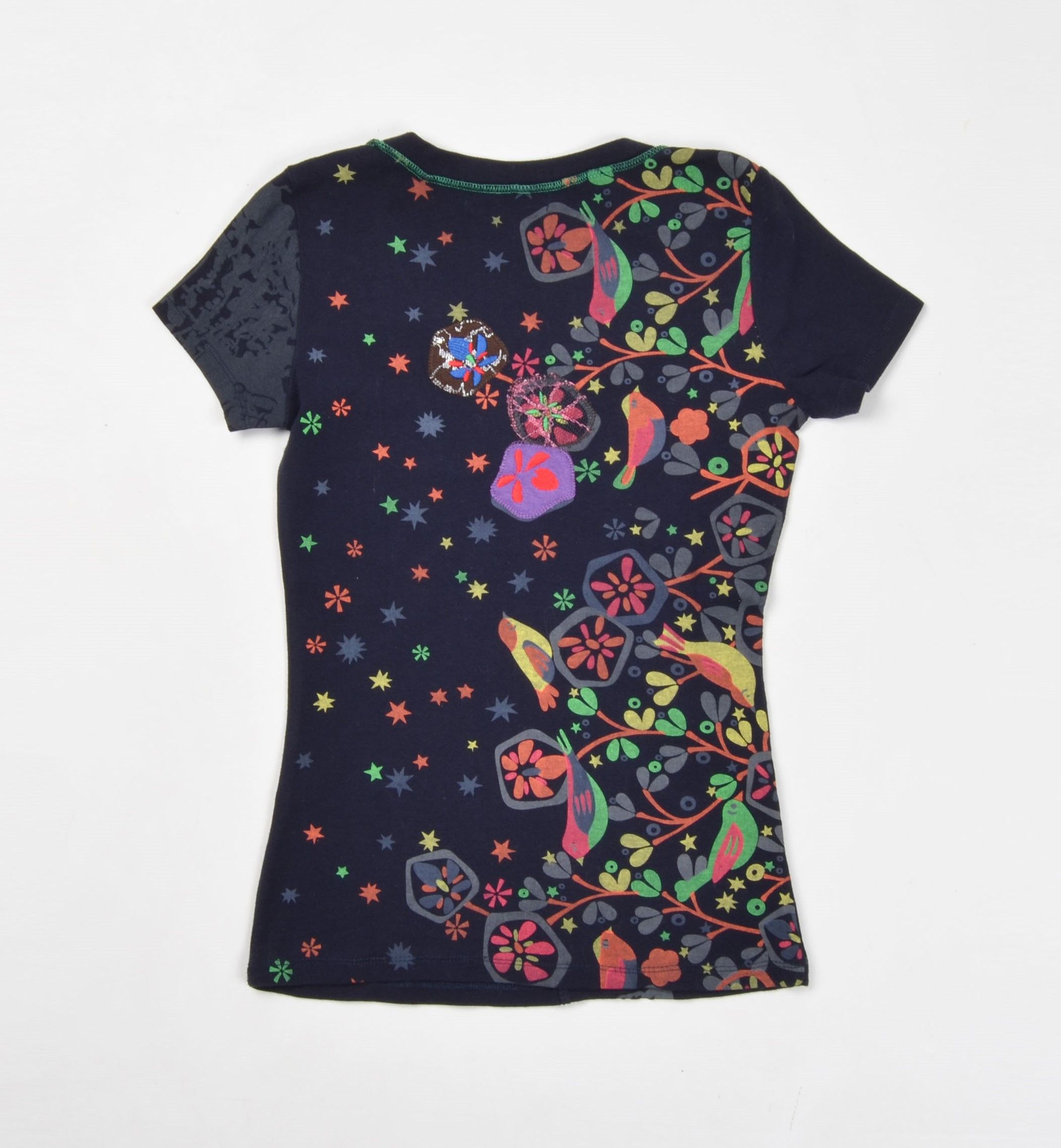 Vintage Vintage Derek Heart Y2K Babydoll Kidcore Embroidered Top Size M / US 6-8 / IT 42-44 - 9 Thumbnail