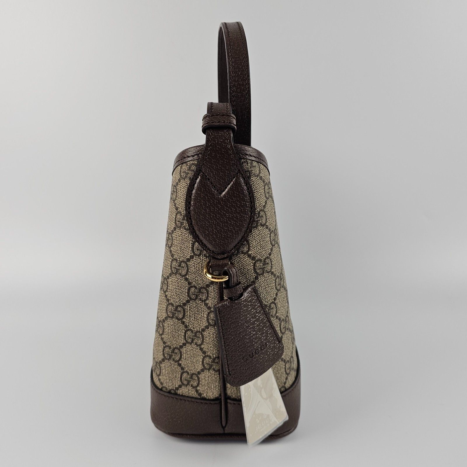 Gucci GUCCI Ophidia Small Beige/Ebony Shoulder Bag New Authentic Size ONE SIZE - 7 Thumbnail