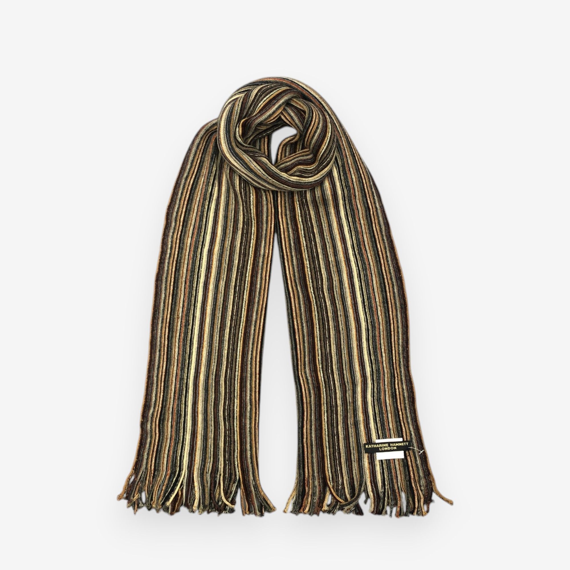 Katharine Hamnett London Vintage Katharine Hamnett London Scarf Muffler Wool Scarves Size ONE SIZE - 1 Thumbnail