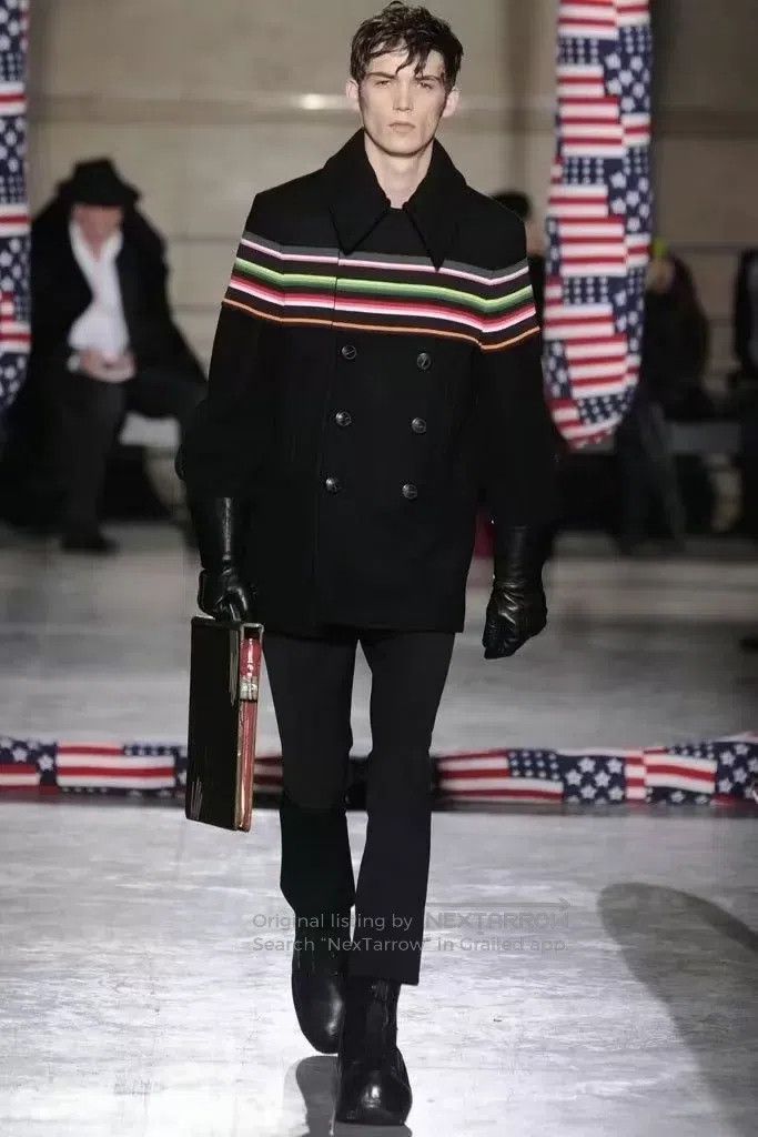 Raf Simons Raf Simons A rainbow wool tweed short coat Size US M / EU 48-50 / 2 - 1 Thumbnail