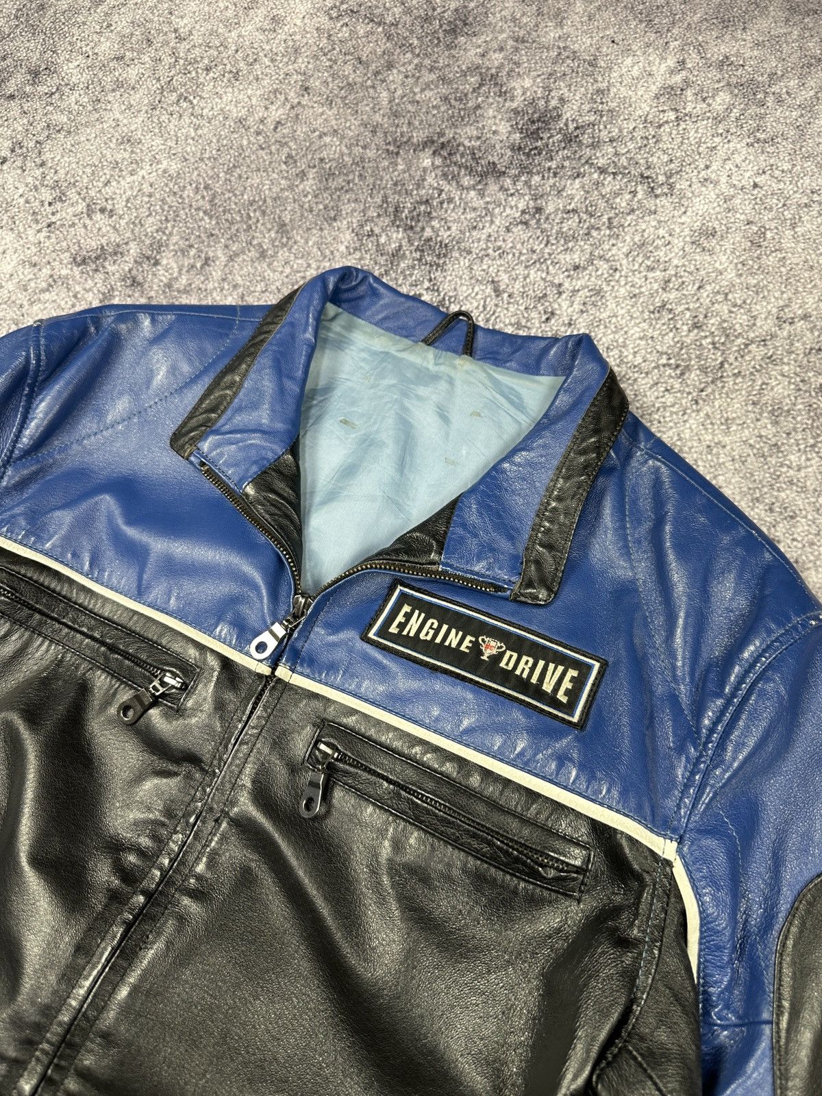 Other Y2K Vintage Racing Leather Jacket Streetwear Opium Rare VTg Size US M / EU 48-50 / 2 - 2 Thumbnail