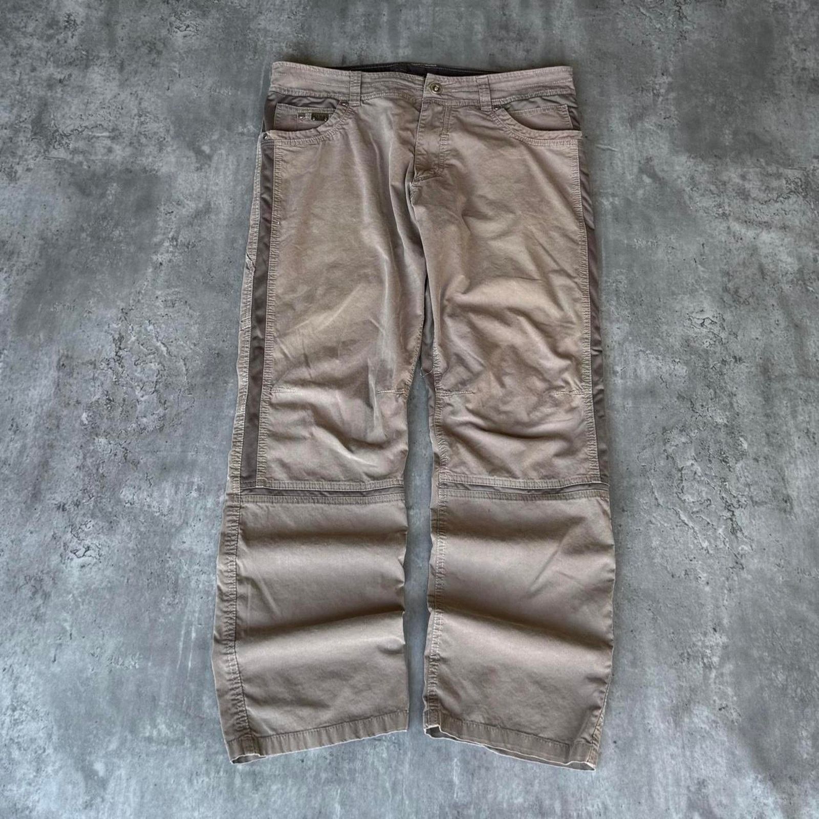 Carhartt × Kuhl × Vintage Vintage Y2K KUHL Brown Technical Skater Tech Utility Pants Size US 36 / EU 52 - 1 Thumbnail