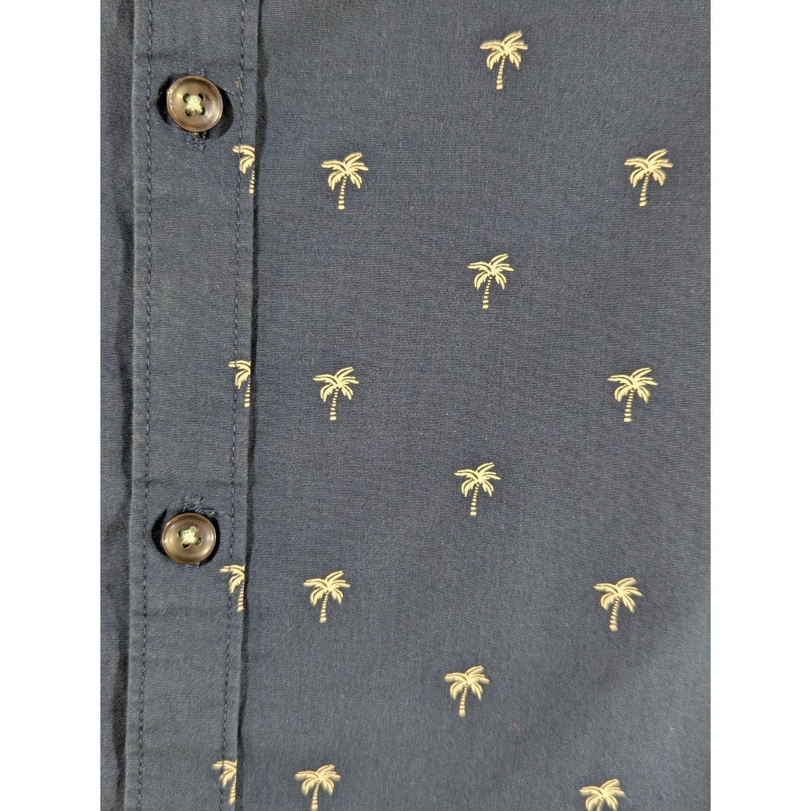 Denim & Flower Denim & Flower Navy Palm Tree Button Down Shirt - Medium Size US M / EU 48-50 / 2 - 3 Thumbnail