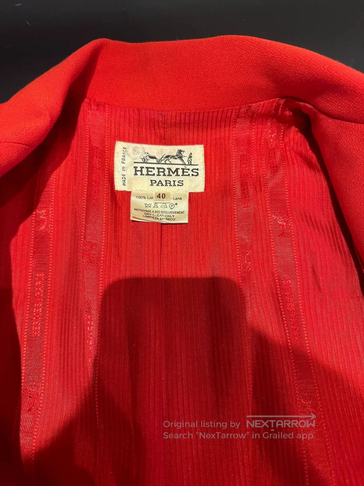 Hermes Hermès Red Wool Coat Size 40. Size US M / EU 48-50 / 2 - 4 Thumbnail
