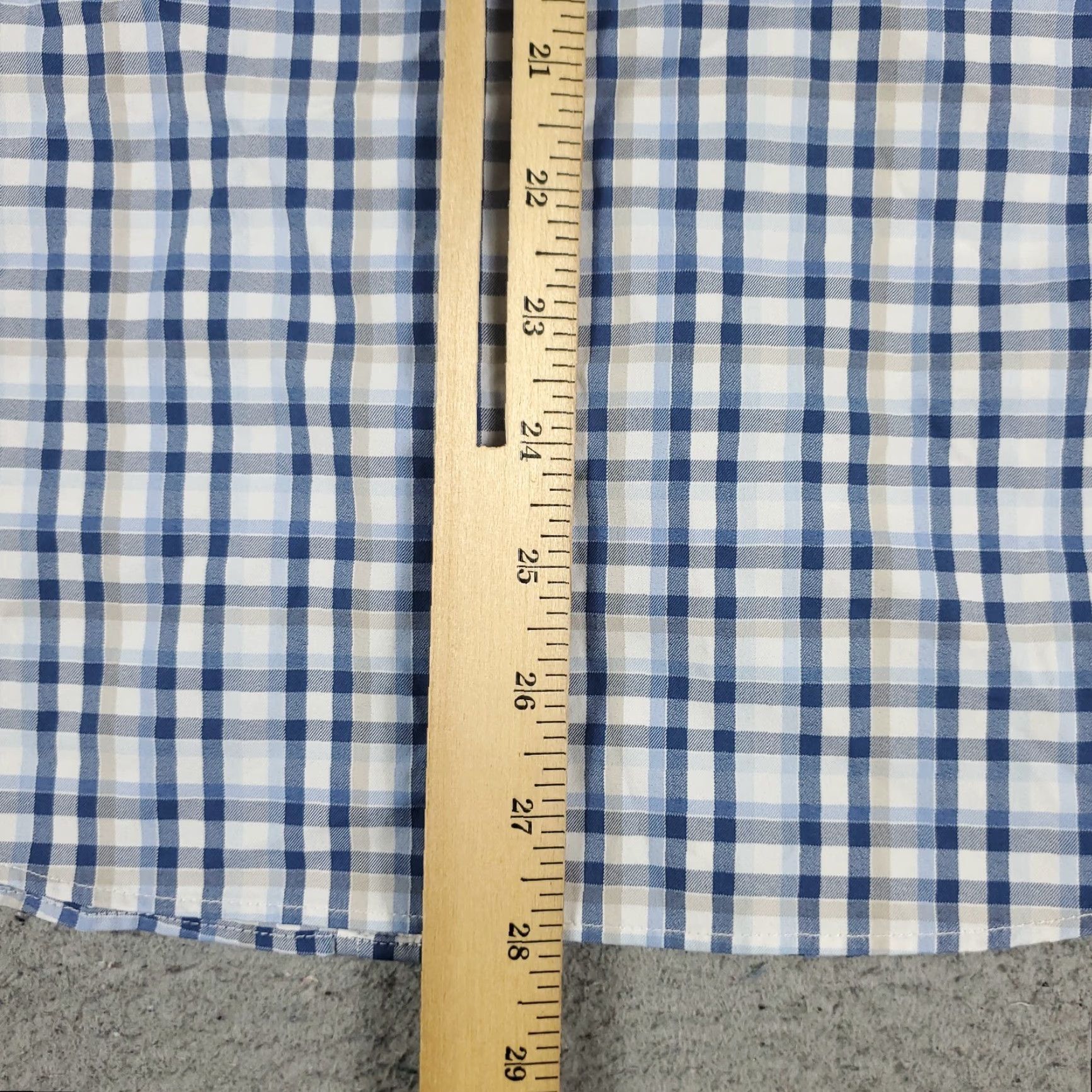 UNTUCKit UNTUCKit Shirt Mens L Blue Plaid Nylon Button Up Long Sleeve Casual Formal Business Workwear Size US L / EU 52-54 / 3 - 4 Thumbnail
