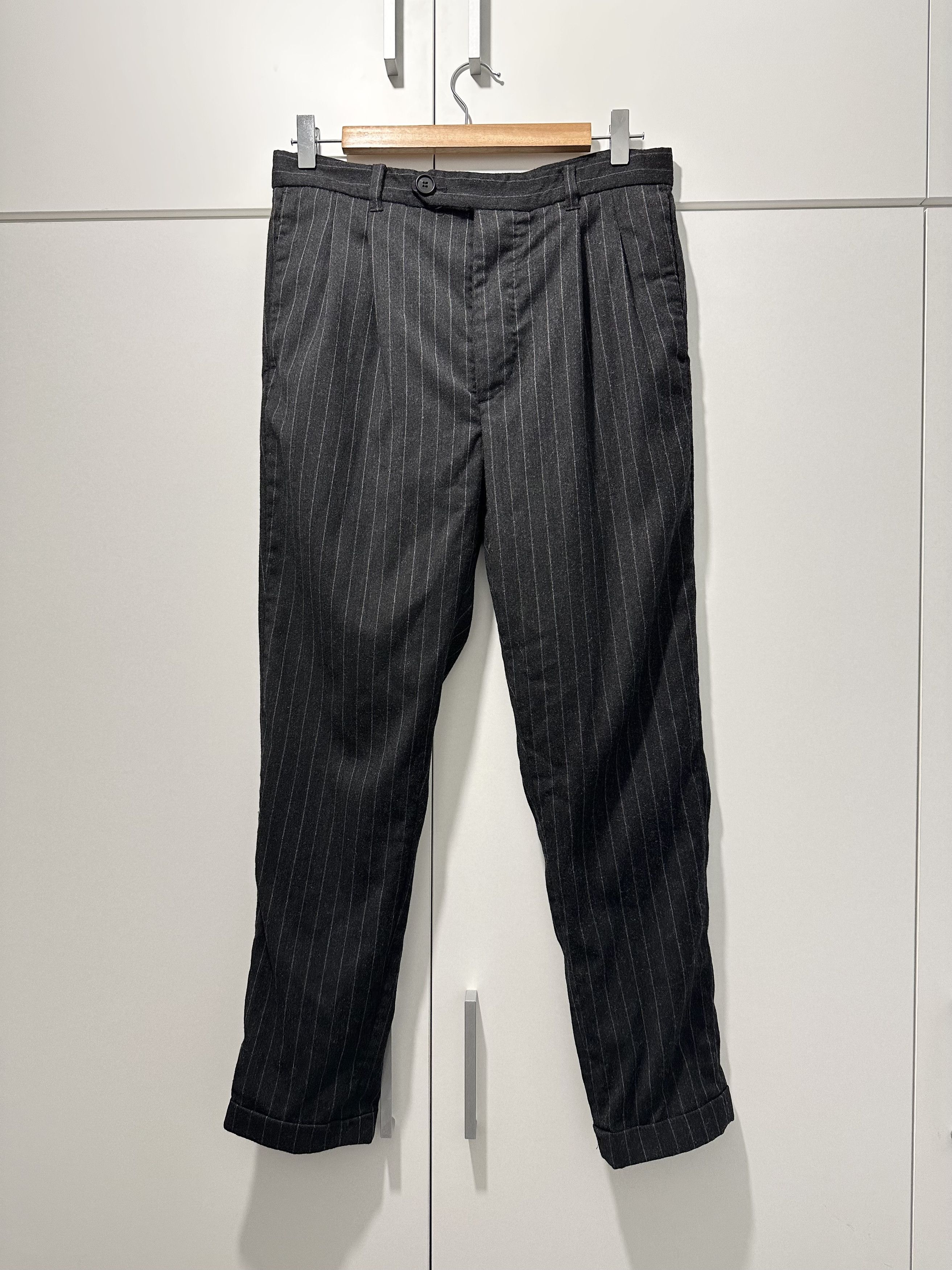 Allsaints Allsaints Wool Striped Casual Pants ( 30/S ) Size US 30 / EU 46 - 1 Thumbnail