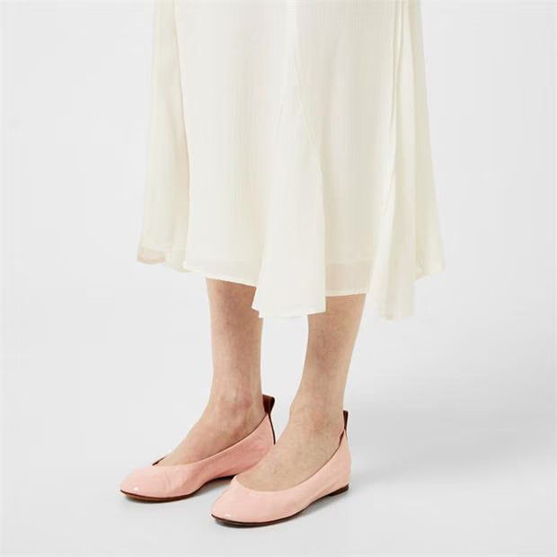 Lanvin o1g2r1mq1024 Leather Ballet Flats in Pink Size US 8 / IT 38 - 5 Thumbnail