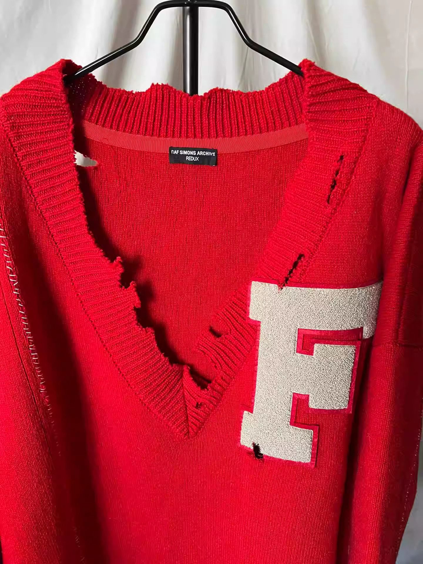 Raf Simons Raf Simons red sweater knitted sweater-2505 Size US M / EU 48-50 / 2 - 3 Thumbnail