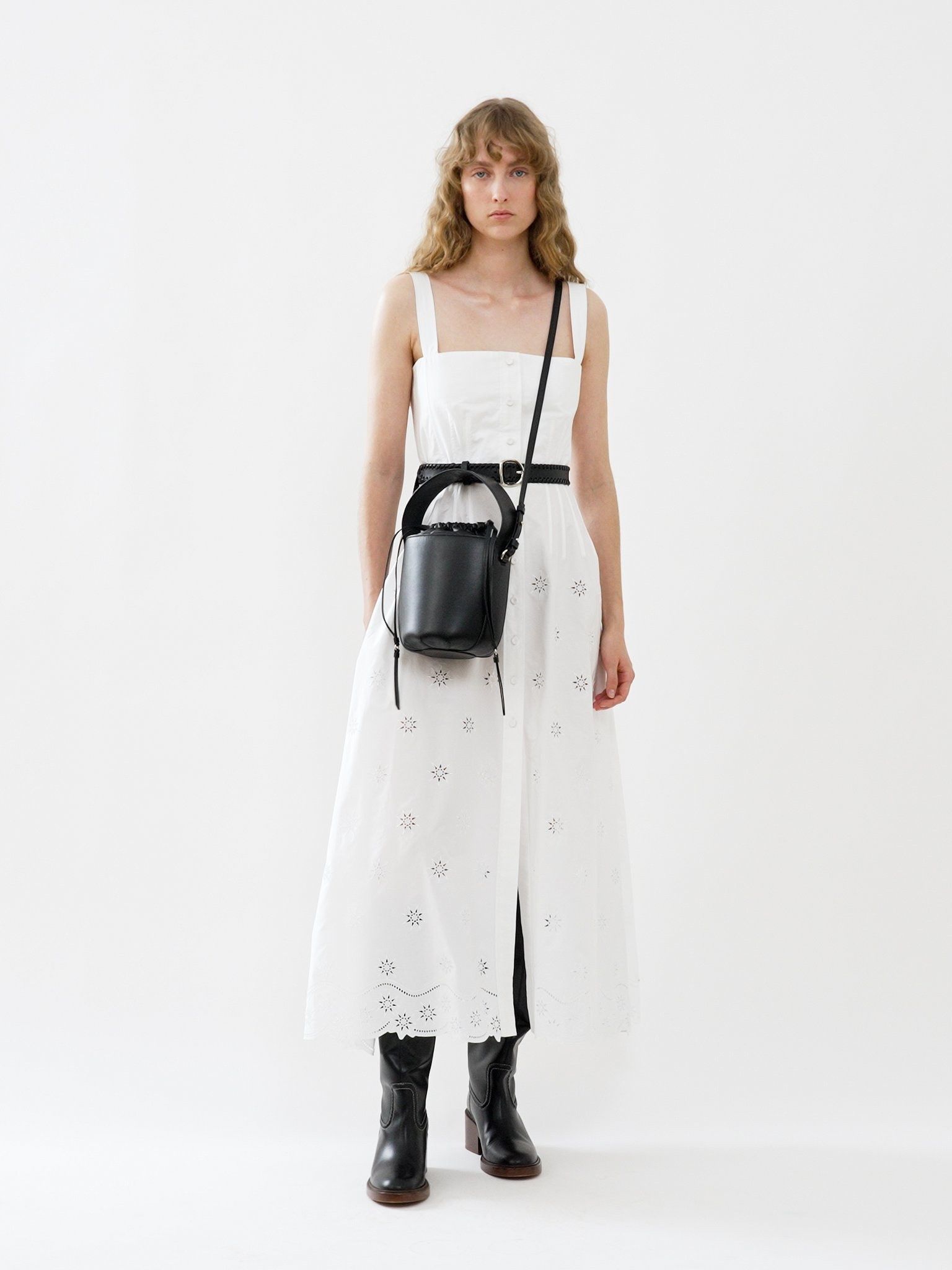 Chloe o1y0825 Midi Dress in White Size M / US 6-8 / IT 42-44 - 7 Thumbnail