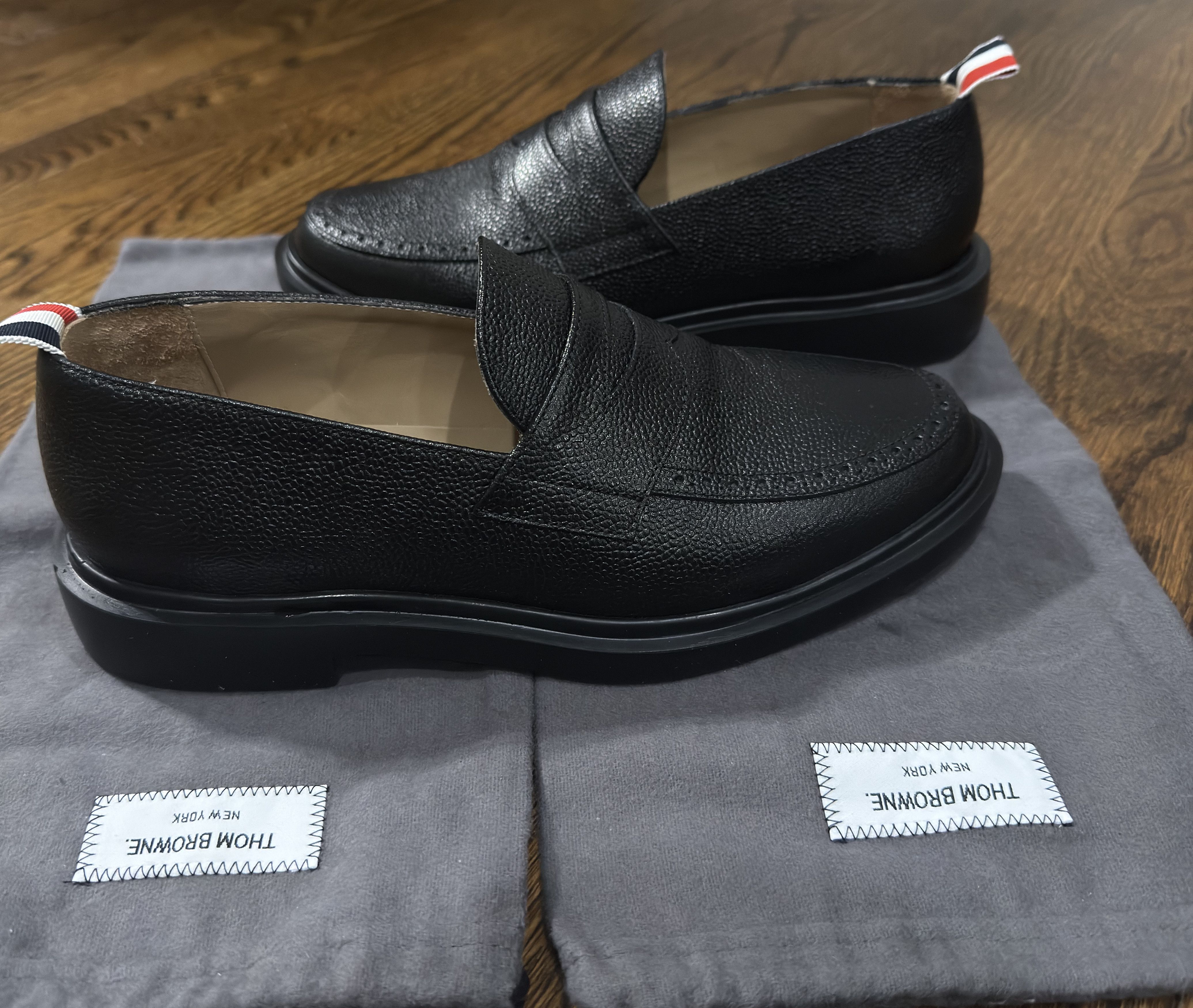 Thom Browne Thom Browne Pebble Grain Penny Loafer Black Size 8 Size US 8 / EU 41 - 2 Thumbnail
