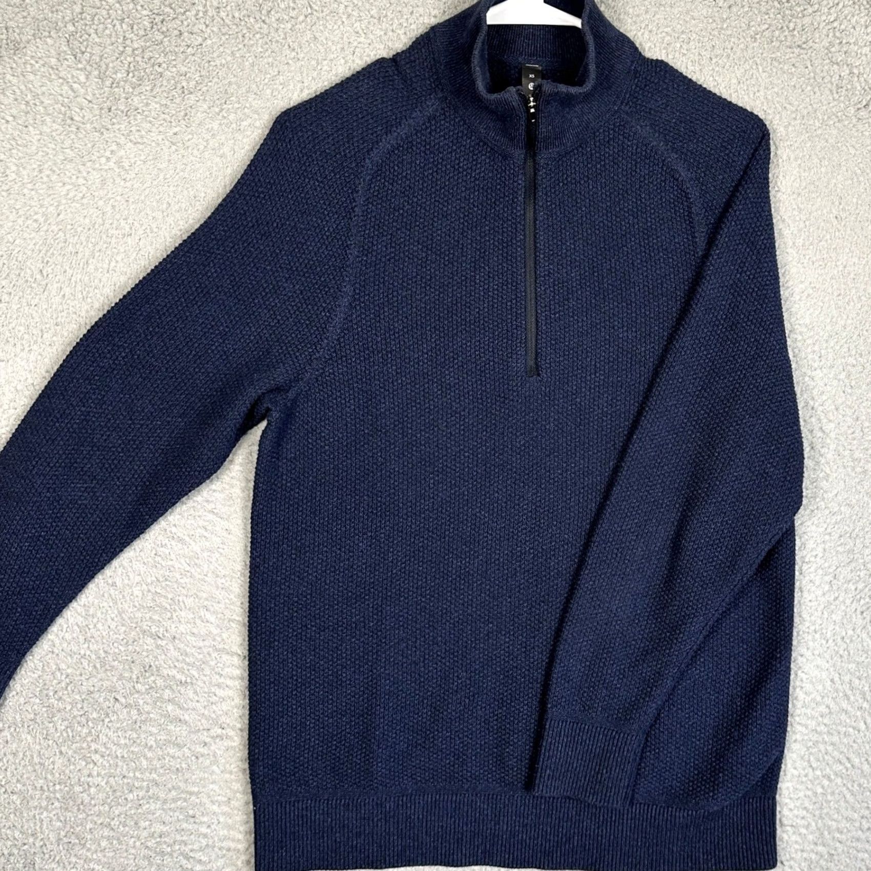 Lululemon Lululemon Knit Sweater Mens XS Navy Blue Quarter Zip Pullover Long Sleeve Casual Workwear Modern Preppy Knit Style Size US XS / EU 42 / 0 - 2 Thumbnail