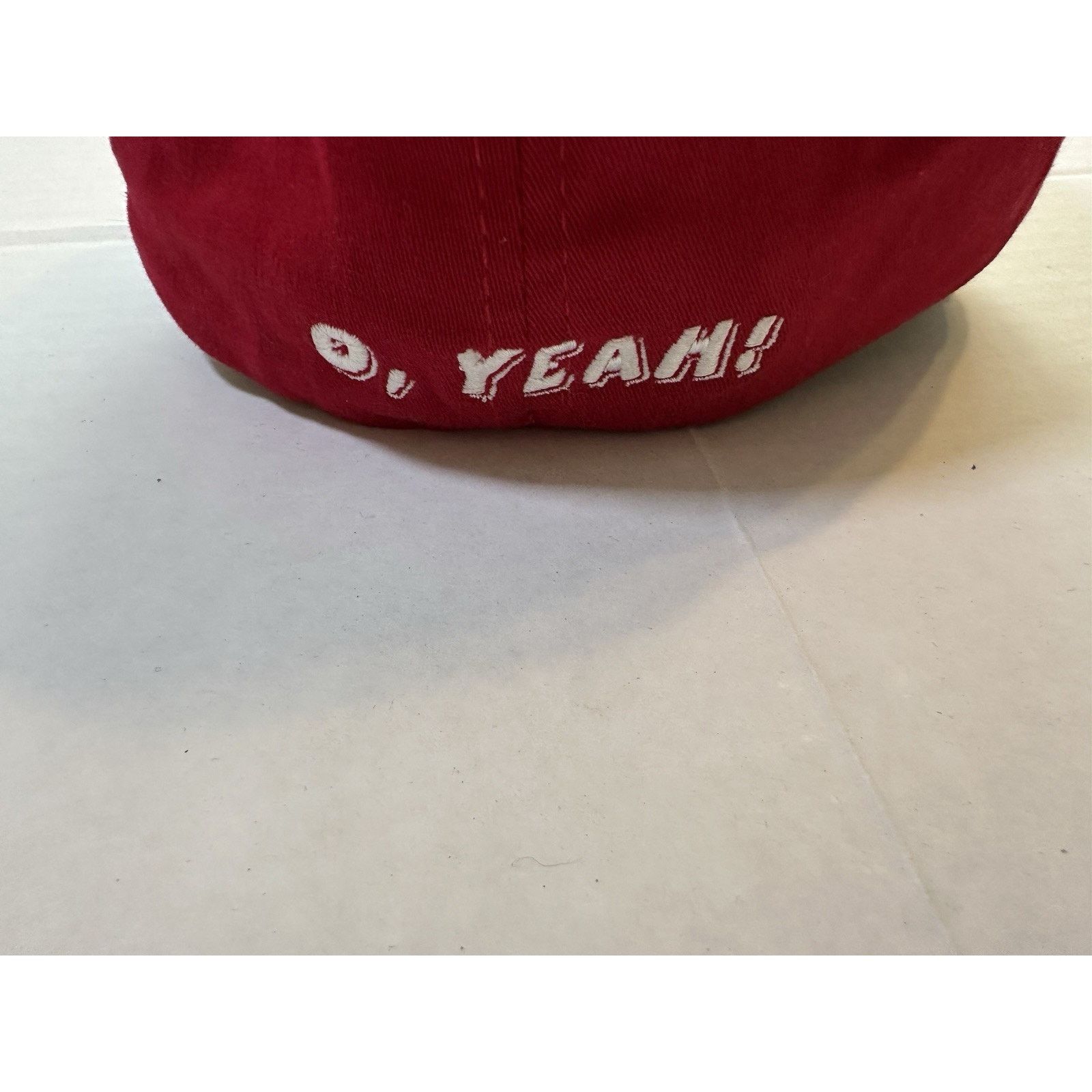 Aerosmith Bio Domes, Aerosmith- O Yeah- Red Cap/Hat 56CM/Regular VTG Size ONE SIZE - 15 Thumbnail