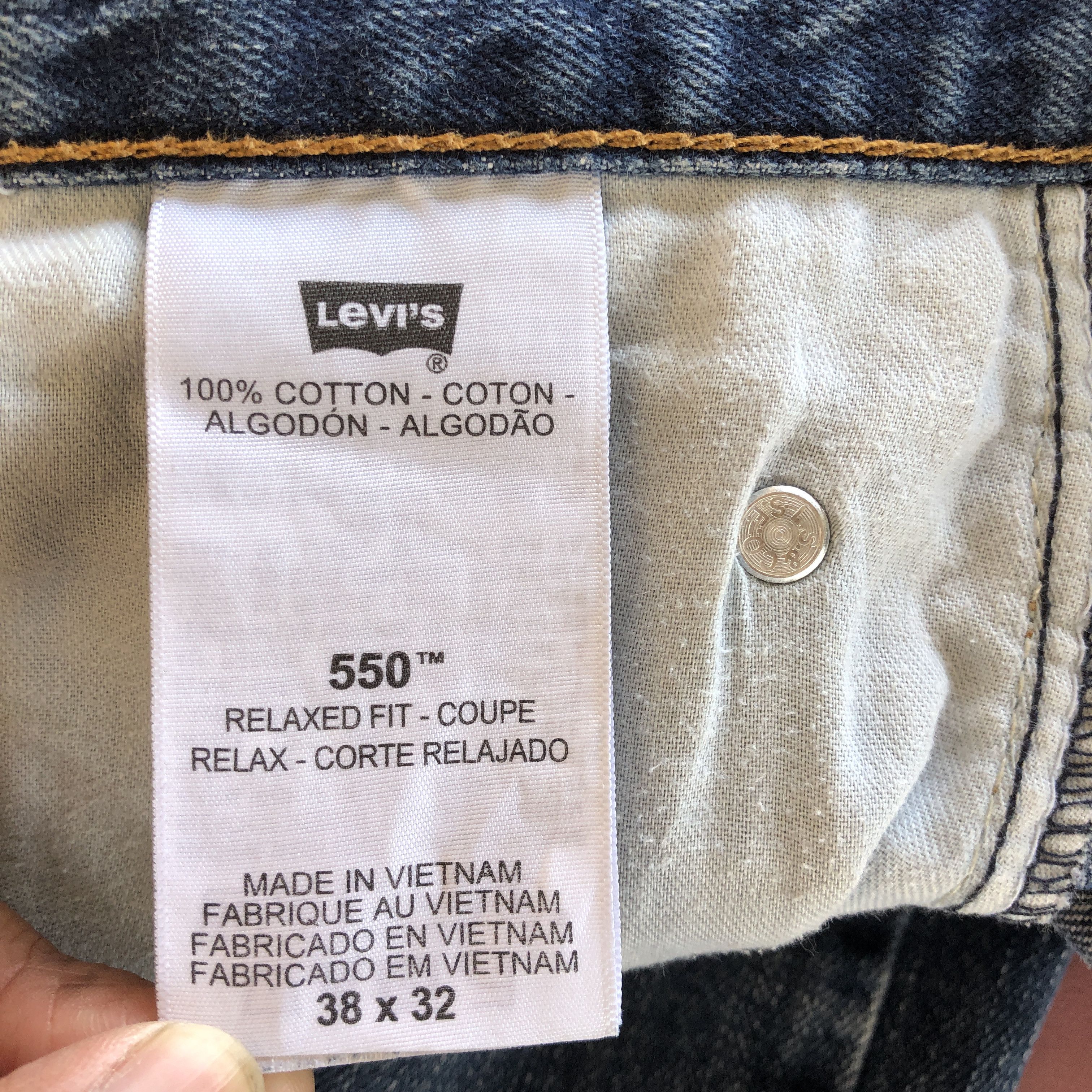 Levi's Vintage Levis 550 Ripped Blue Jeans Dirty Levi's Denim Size US 36 / EU 52 - 9 Thumbnail